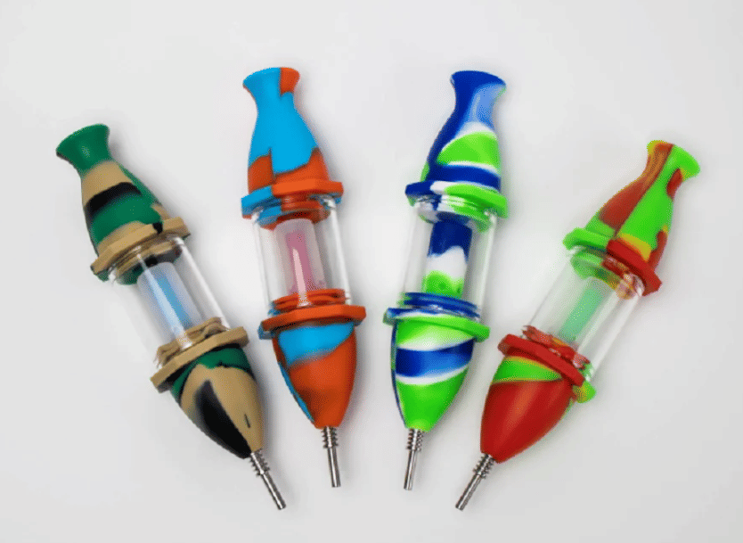 Silicone Glass Nectar Collector -  - $22.99 - Accessories / Non-MBT Taxable Products