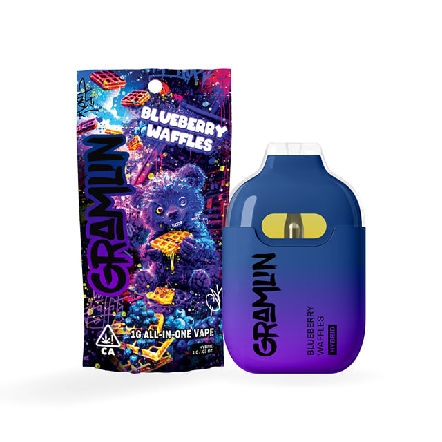 BLUEBERRY WAFFLES ALL-IN-ONE DISPOSABLE VAPE | GRAMLIN