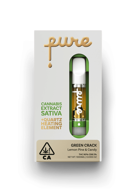Pure - QuartzCore 1g Cannabis Extract Cartridge - Green Crack