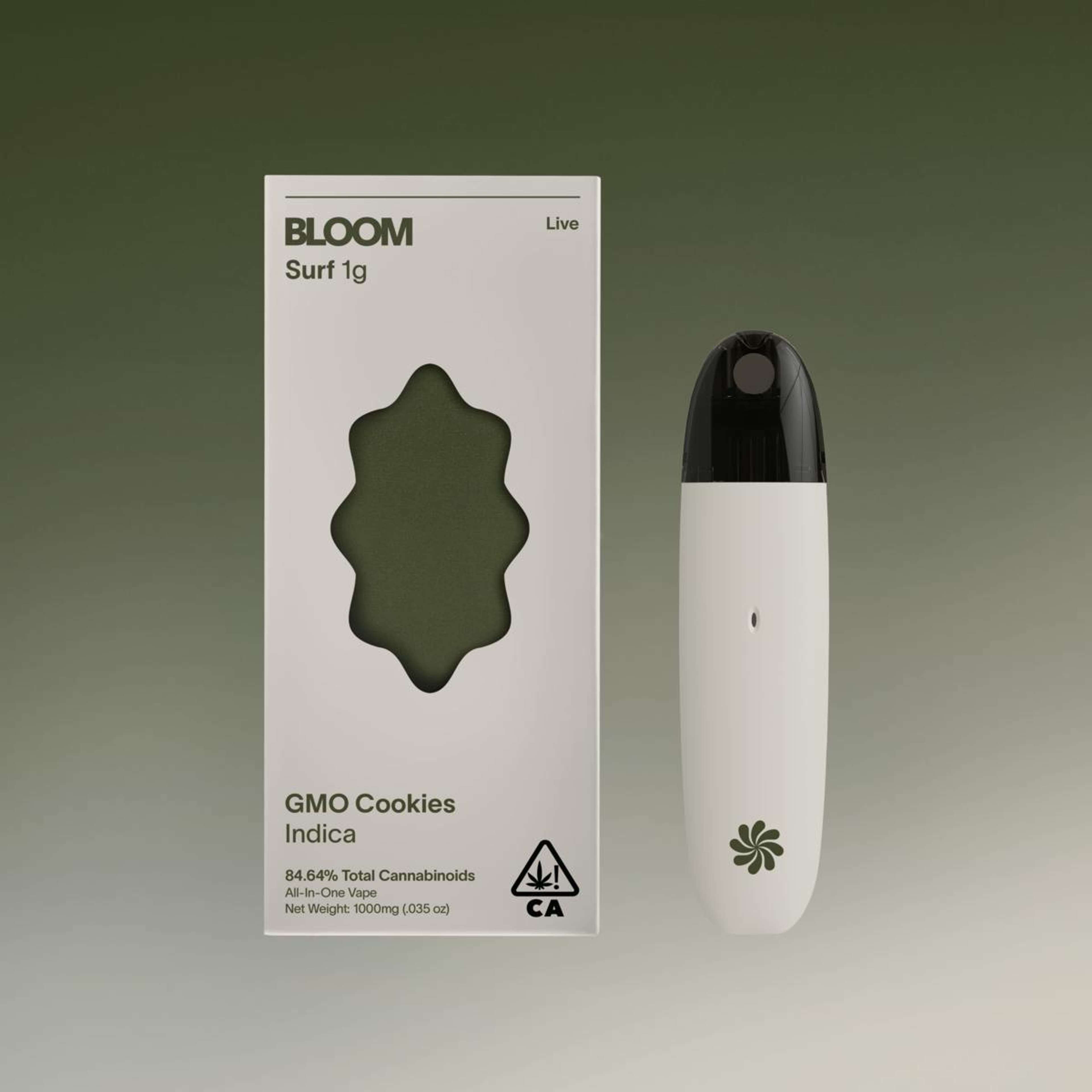 GMO Cookies Live Surf AIO 1g - BLOOM - - $30 - Disposable Vapes