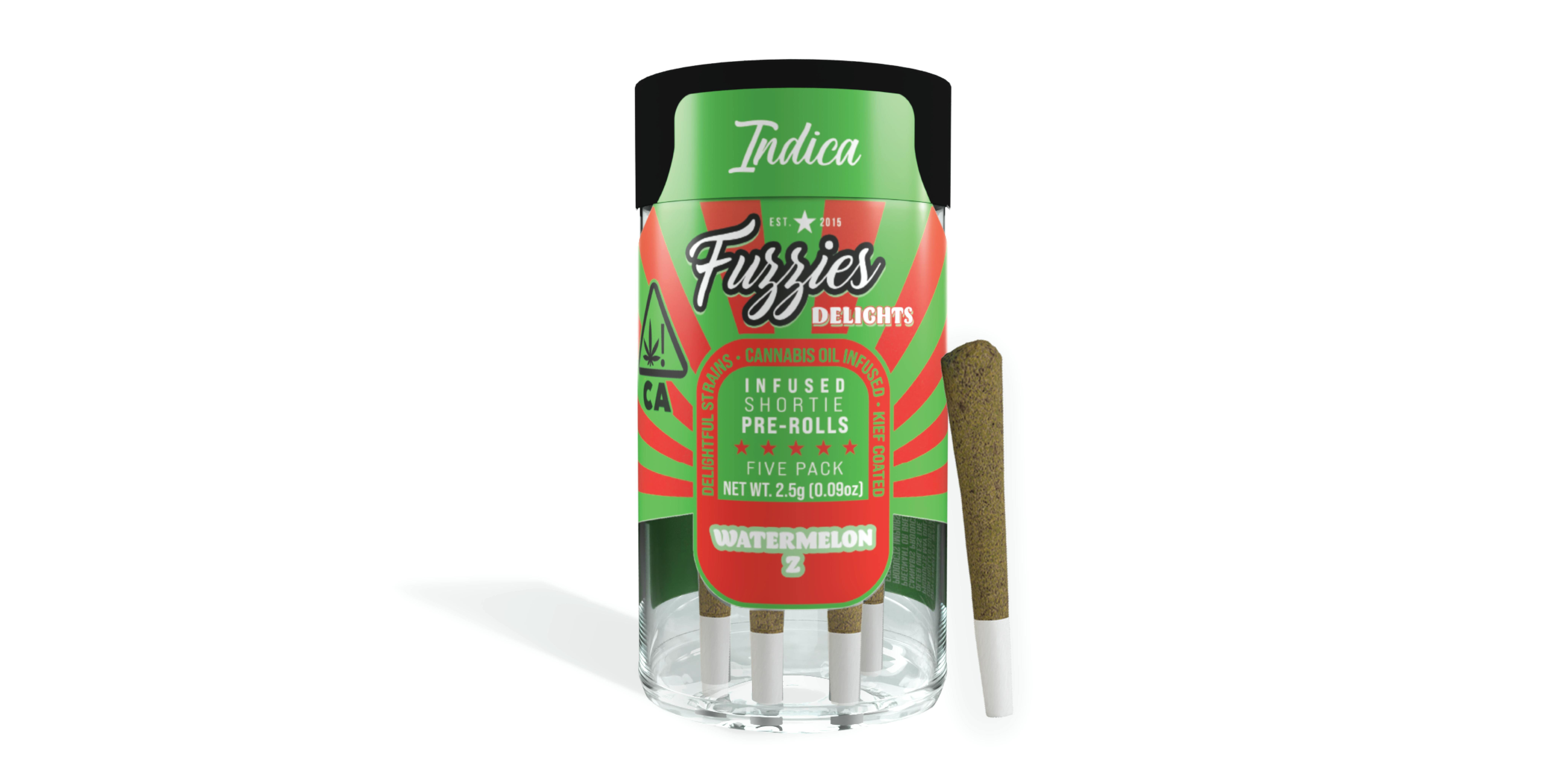 WATERMELON Z 0.5G 5PK INFUSED - FUZZIES -  - $15.48 - Pre-Roll Infused