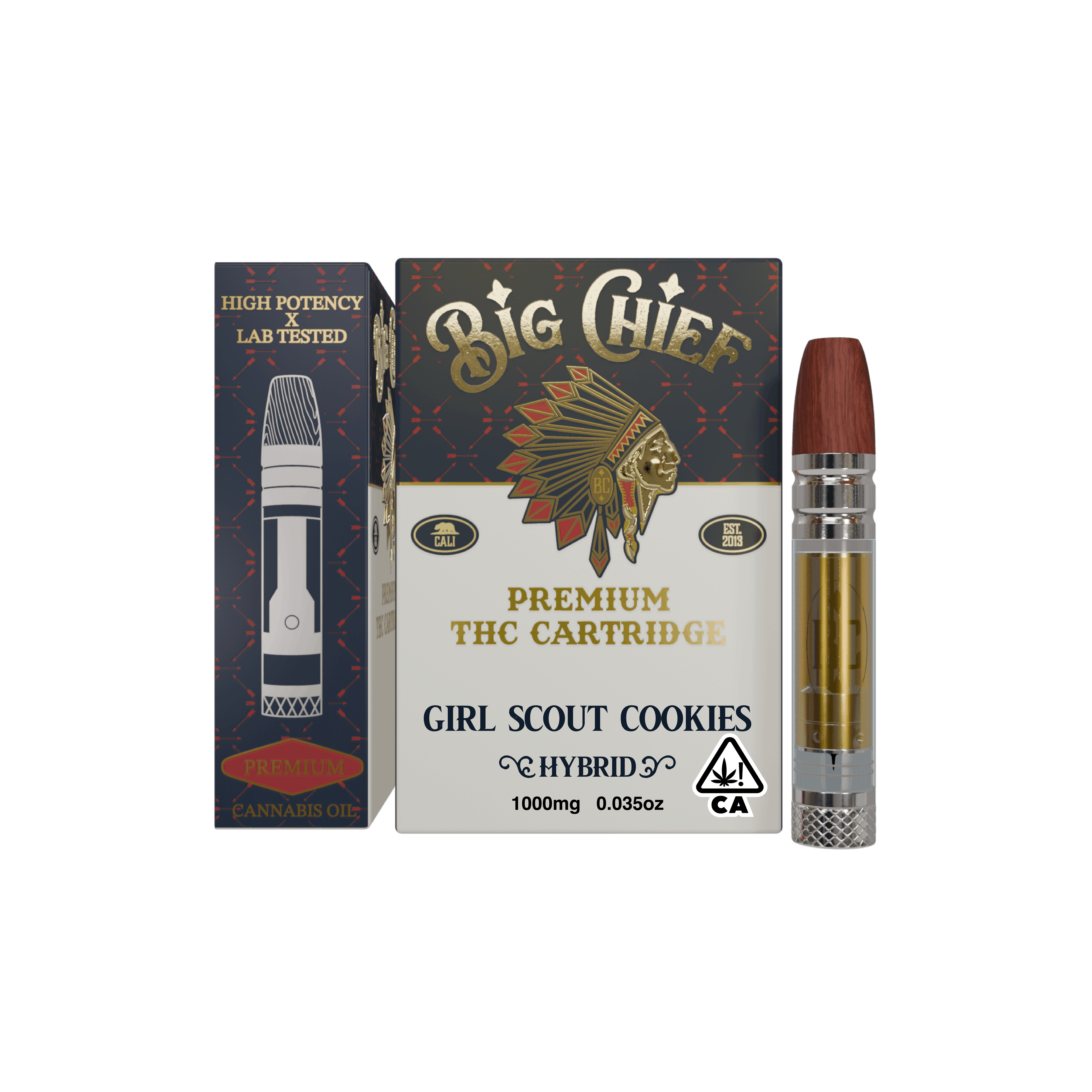 Big Chief GIRL SCOUT COOKIES - 1G THC Cartridge - Big Chief - - $18 - Vape Carts