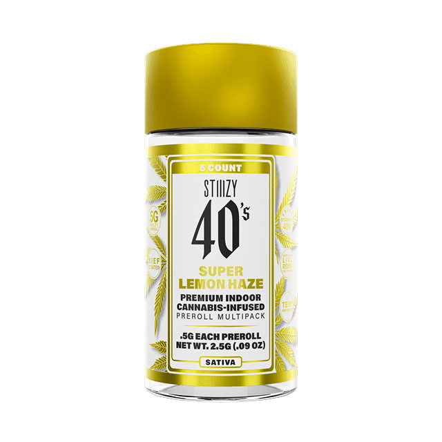 STIIIZY 5pk Infused Prerolls | Super Lemon Haze
