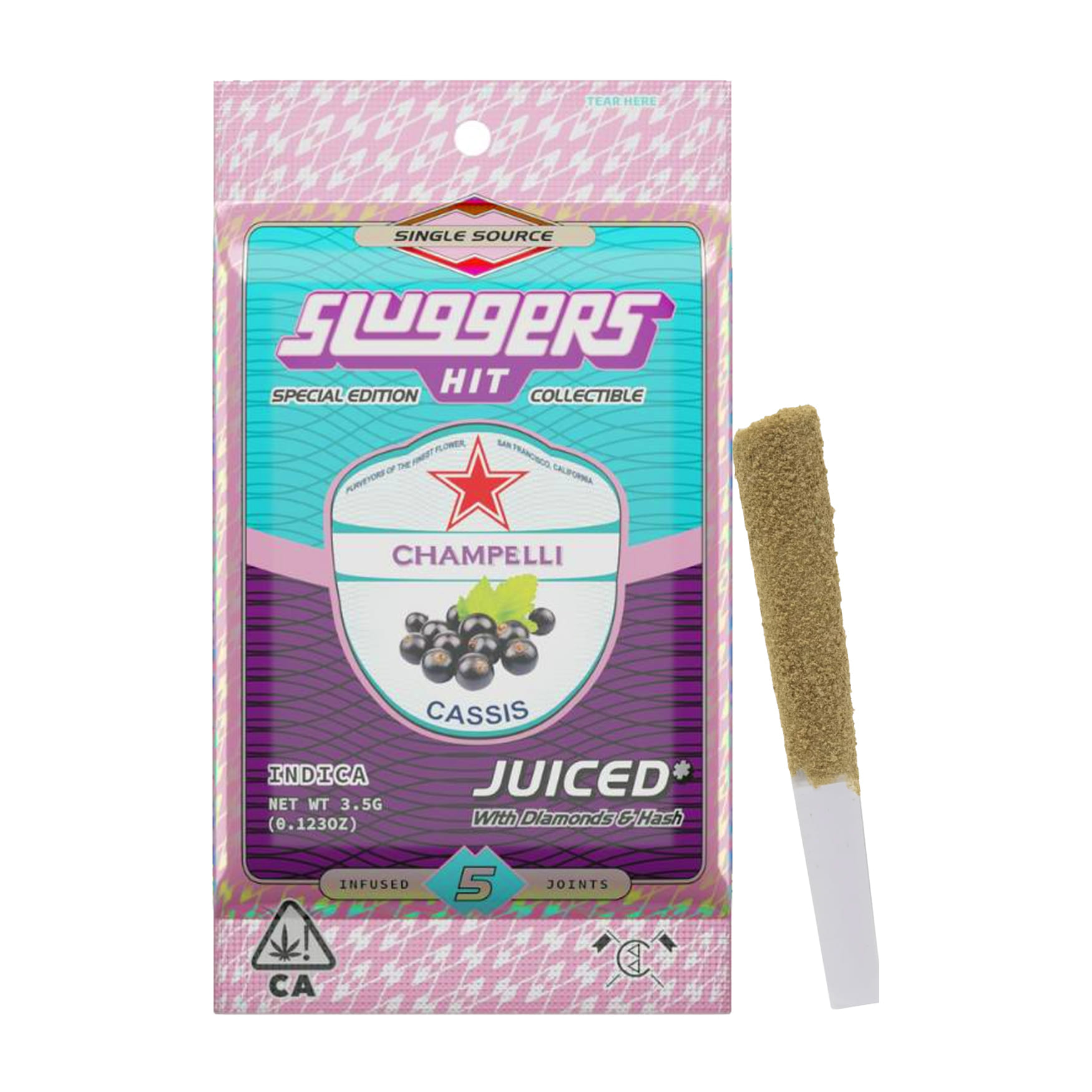 Champelli Cassis (I) 5pk - Sluggers - Champelli Cassis (I) - $40 - Prerolls