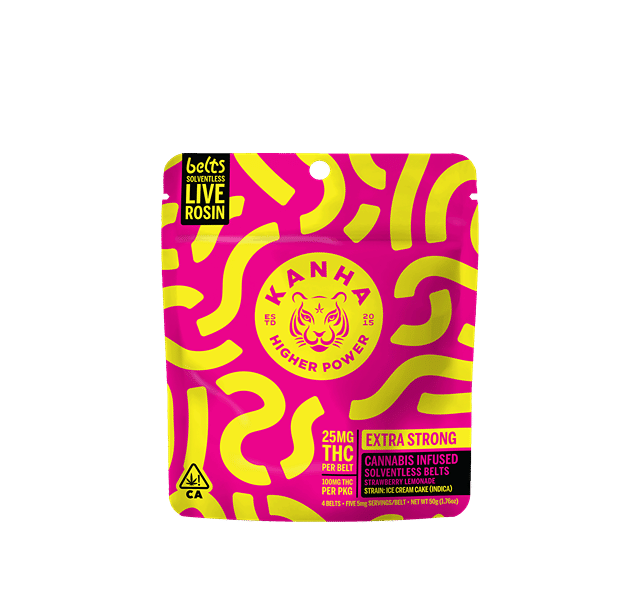 KANHA | Live Rosin Belts | Strawberry Lemonade | Indica | 4-pack
