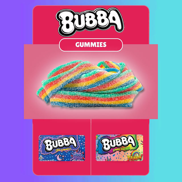 Bubba - Gummy Belts - Rainbow Bliss - 100mg - Hybrid
