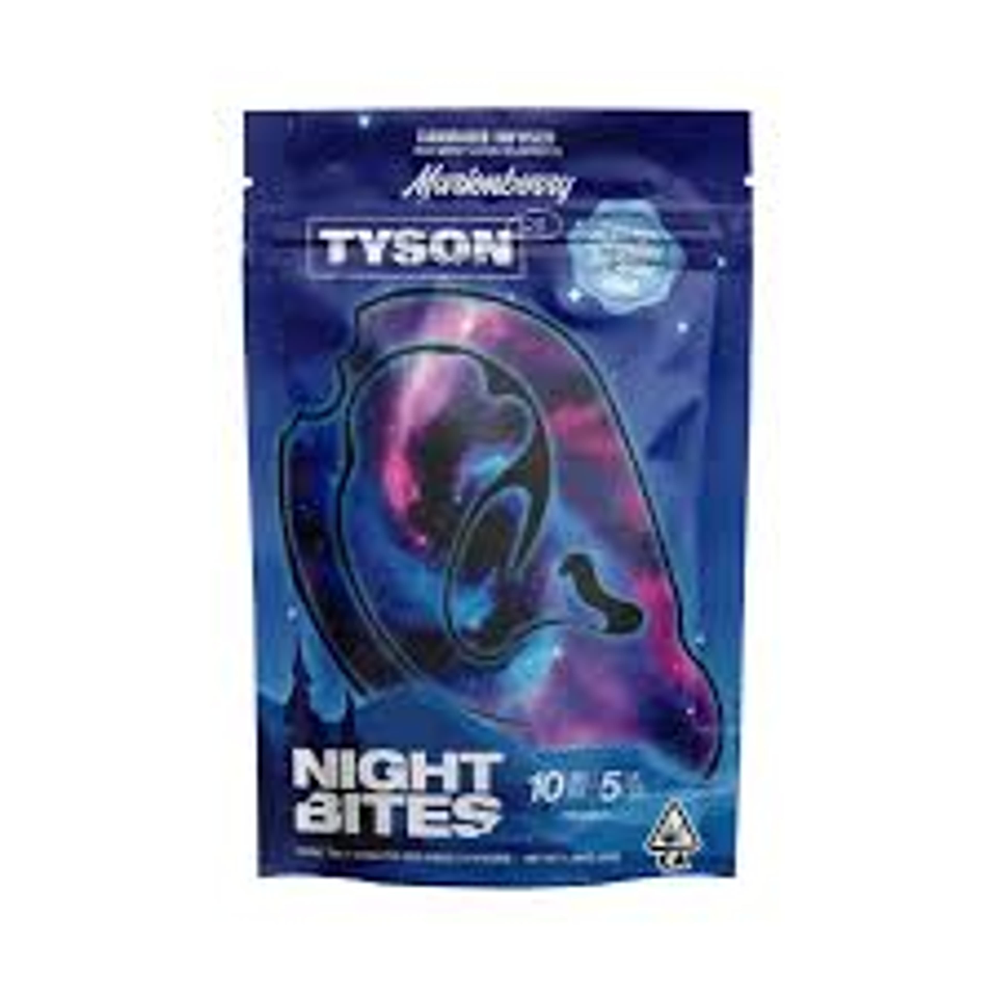 Tyson 2.0 Mike Bites | 10THC:5CBN Solventless Gummies - Marionberry Night bites - Tyson 2.0 - - $20 - Edibles