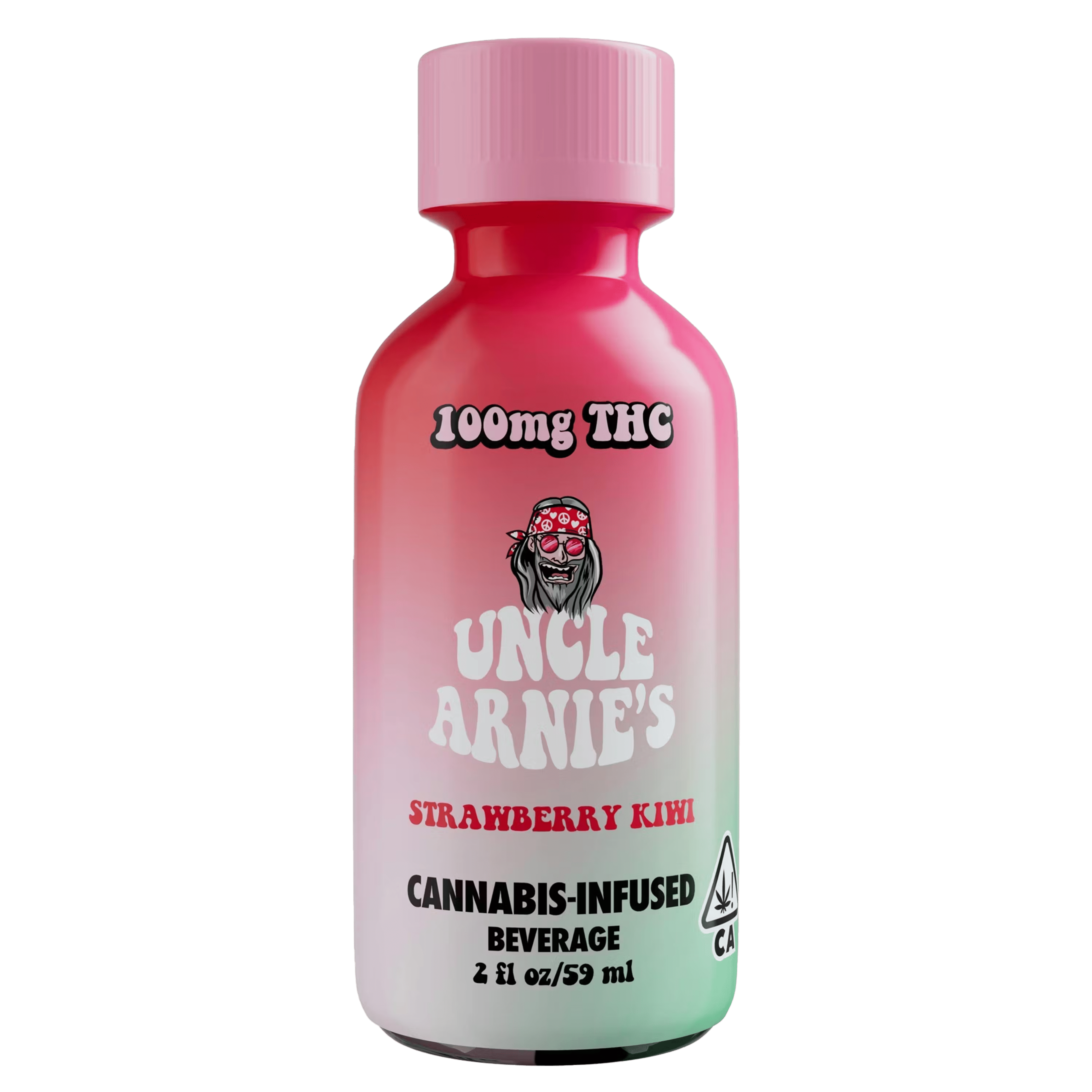 Strawberry Kiwi - Beverage - Uncle Arnies - 2oz (100mg) - $7.99 - Edibles