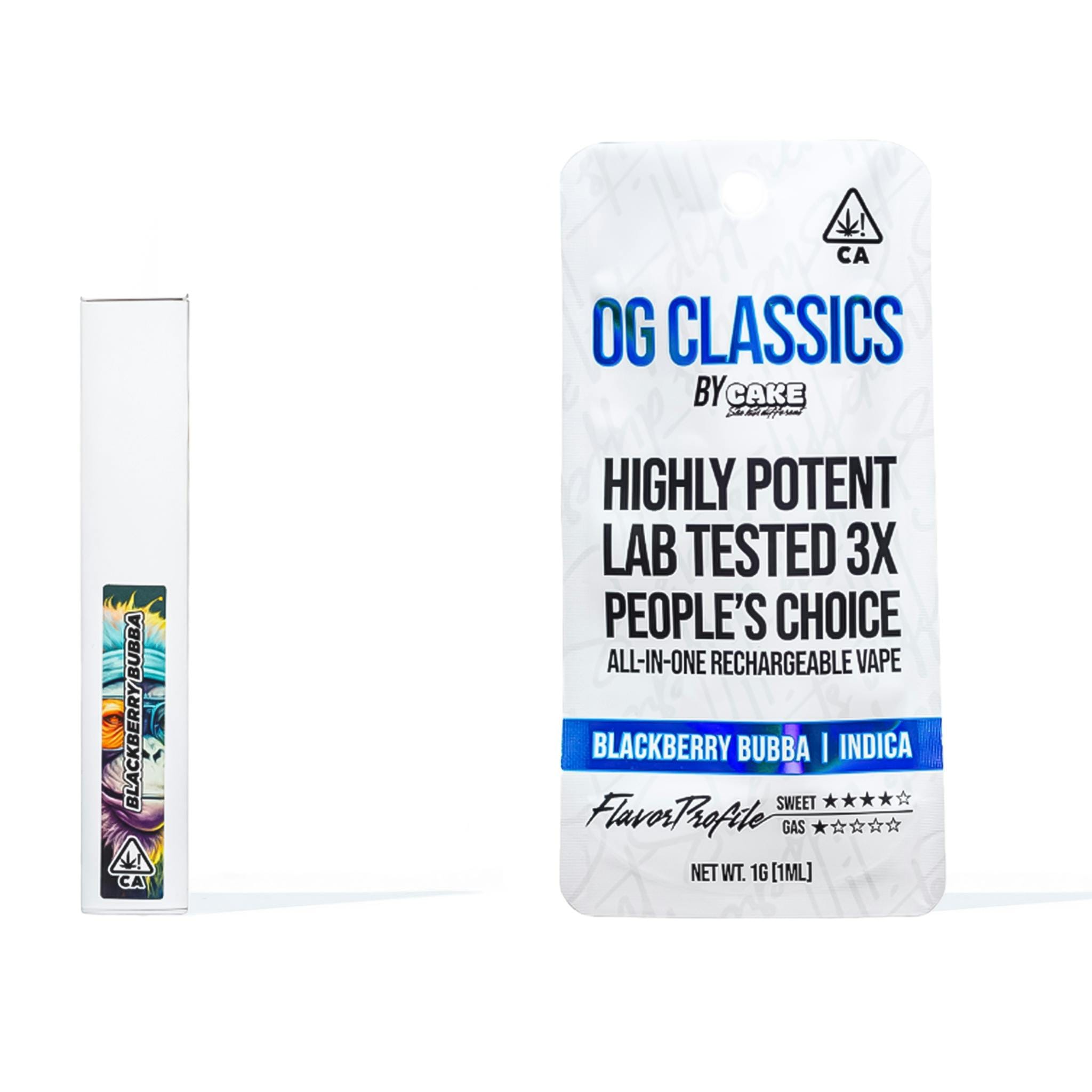 BLACKBERRY BUBBA 1G OG CLASSIC AIO - CAKE -  - $16.50 - Vape