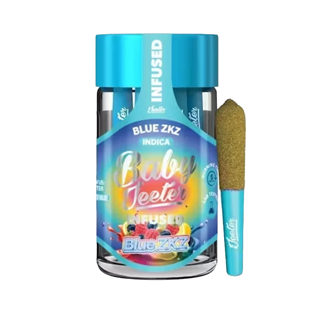 Blue ZKZ Quad Infused Baby Jeeter Pre-Rolls (5PK) (2.5G) - Jeeter - (5PK) (2.5G) - $30 - Preroll