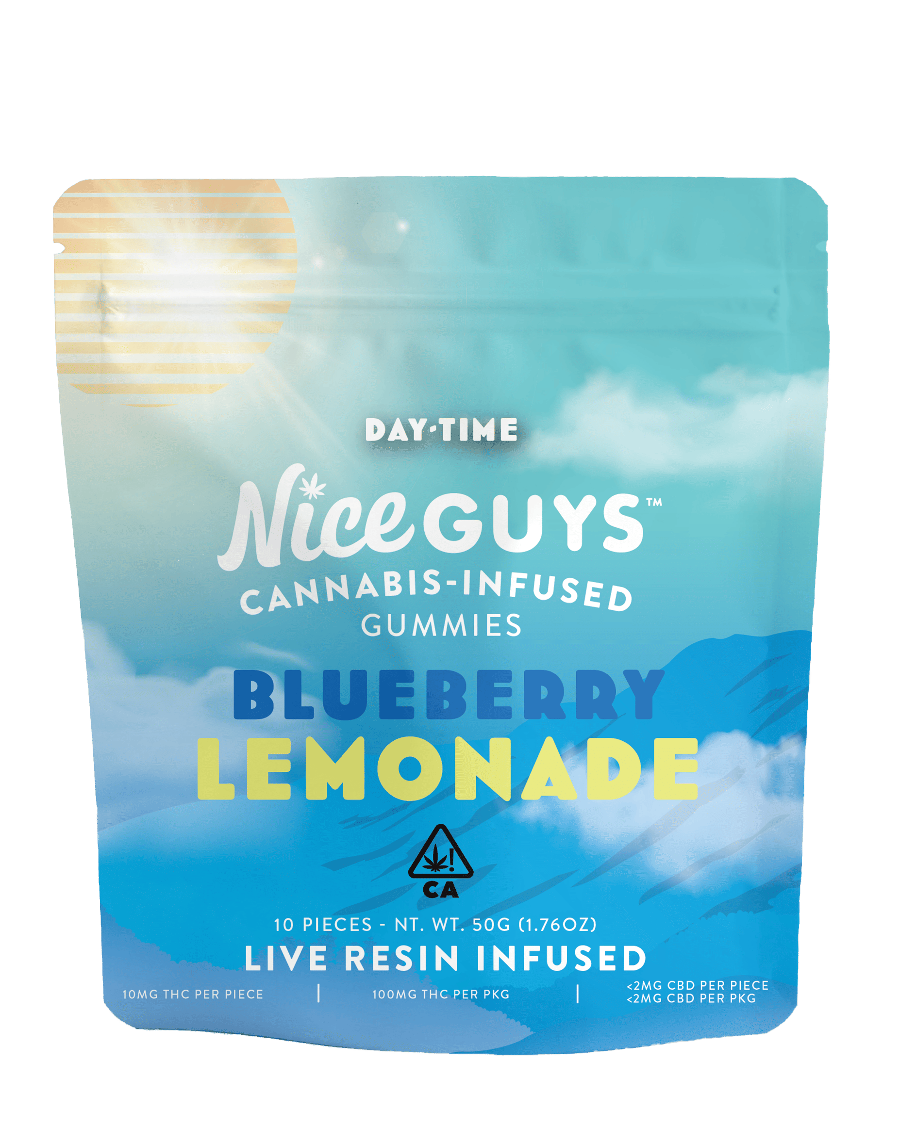 Blueberry Lemonade Gummies - Nice Guys - 10 Piece - $14 - Edibles