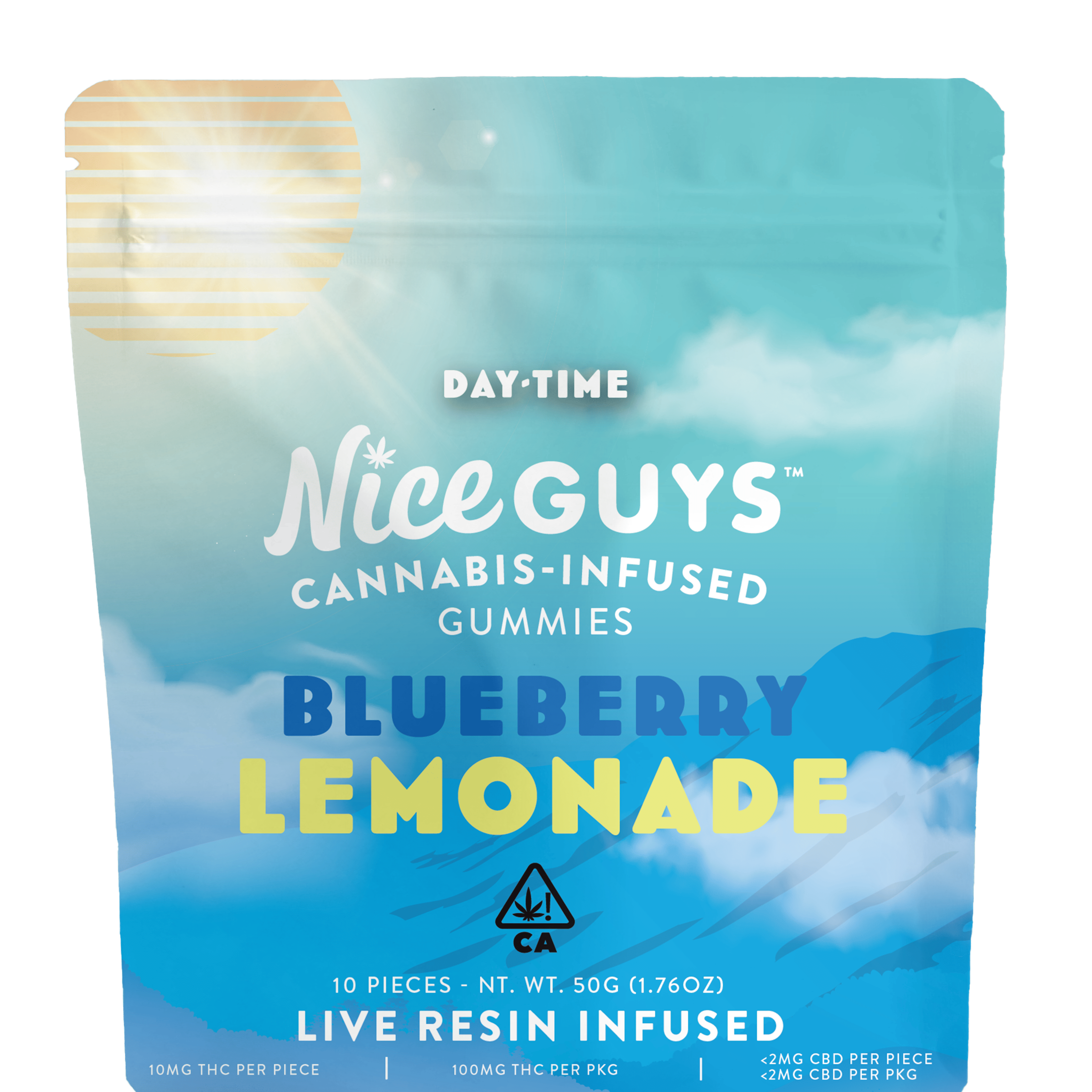Blueberry Lemonade Gummies - Nice Guys - 10 Piece - $14 - Edibles