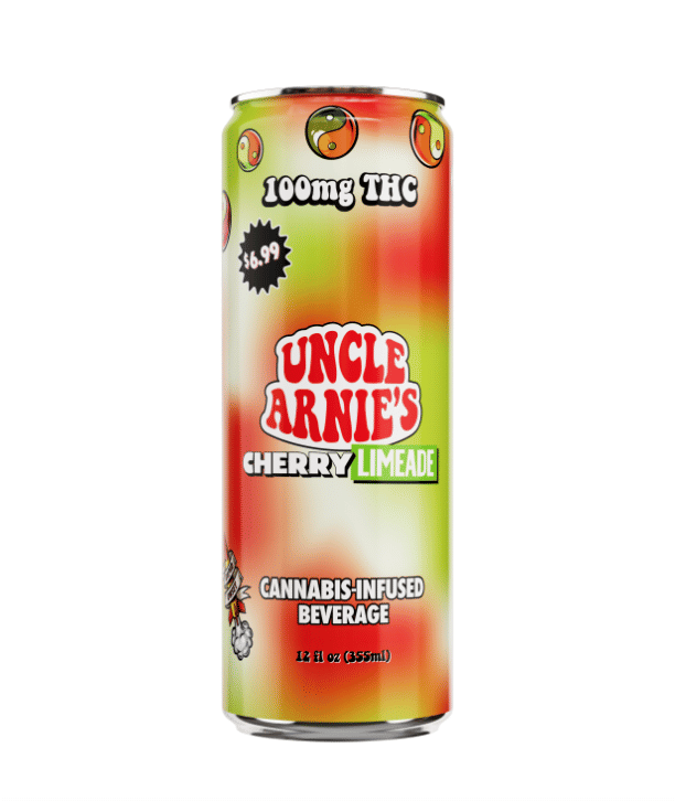Uncle Arnie's: Cherry Limeade (100mg 12oz Can) - Uncle Arnies -  - $9 - Infused Beverages