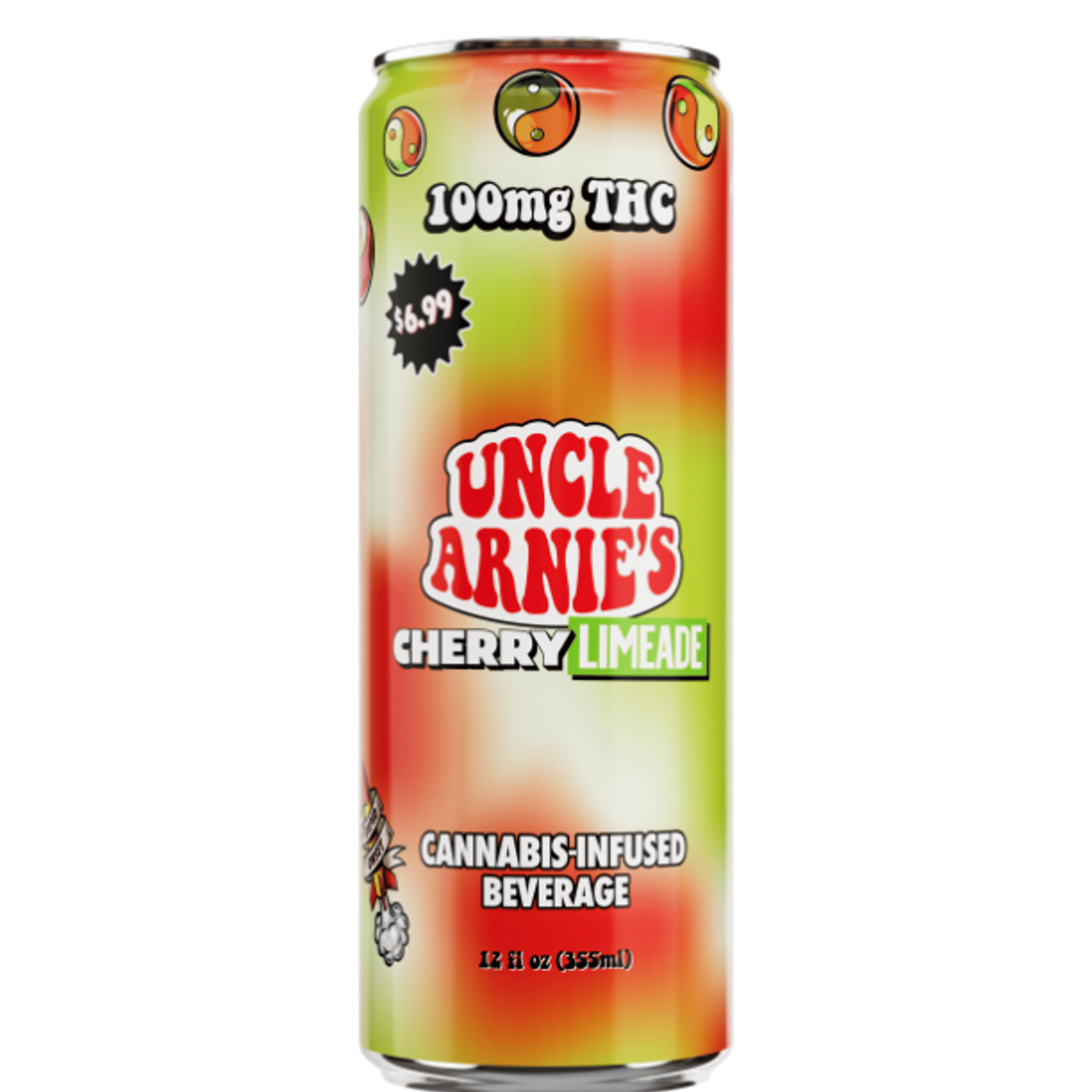 Uncle Arnie's: Cherry Limeade (100mg 12oz Can) - Uncle Arnies - - $9 - Infused Beverages