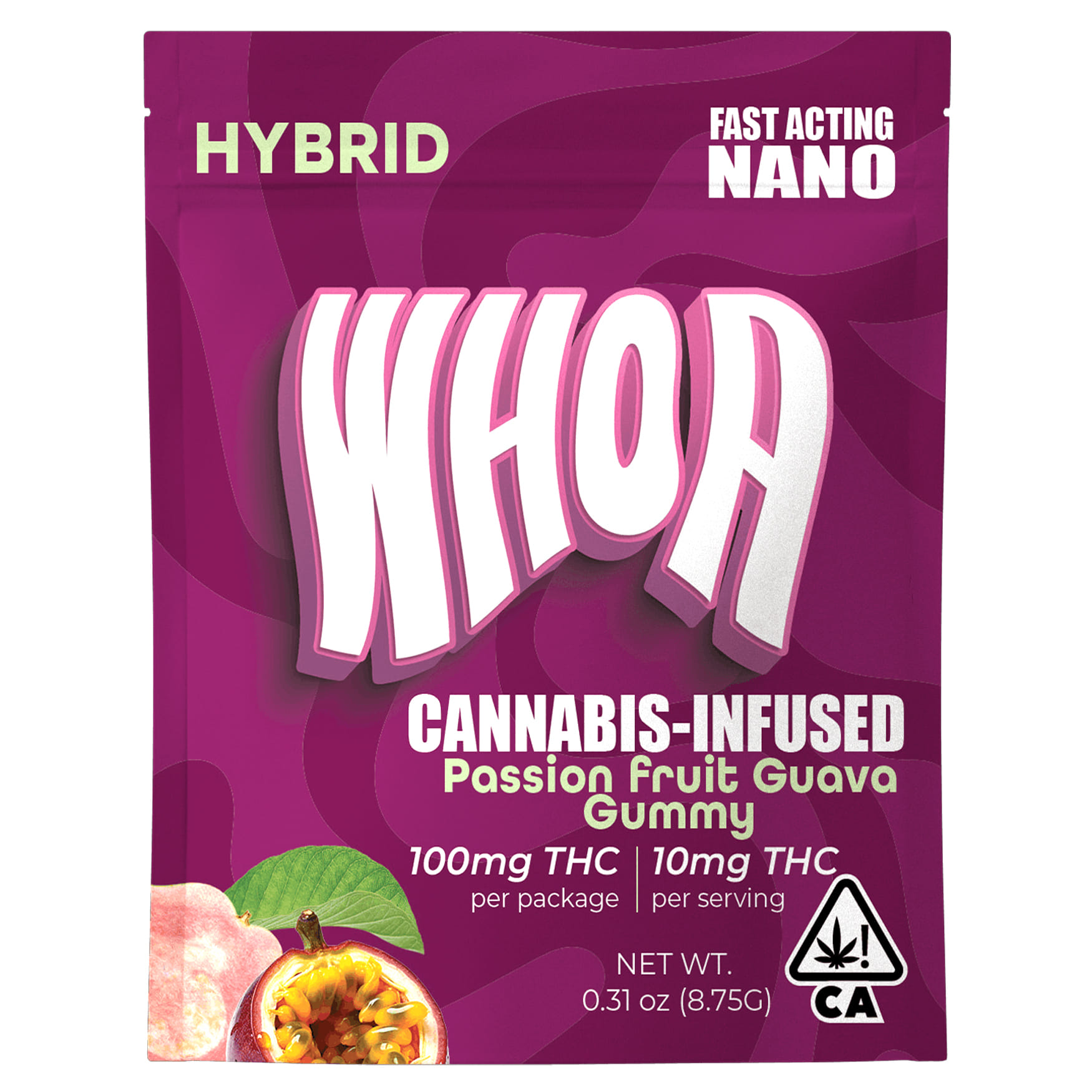 Passion Fruit Guava (H) Gummy 100mg * B2G1 EVERYDAY* - Whoa - Passion Fruit Guava (H) - $8 - Edibles