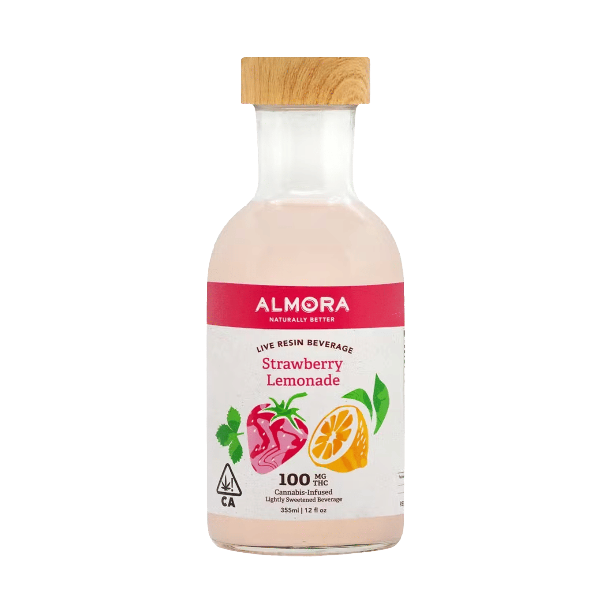 Strawberry Lemonade - Live Resin - Beverage - Almora Farm - 12oz Bottle - $14.99 - Edibles