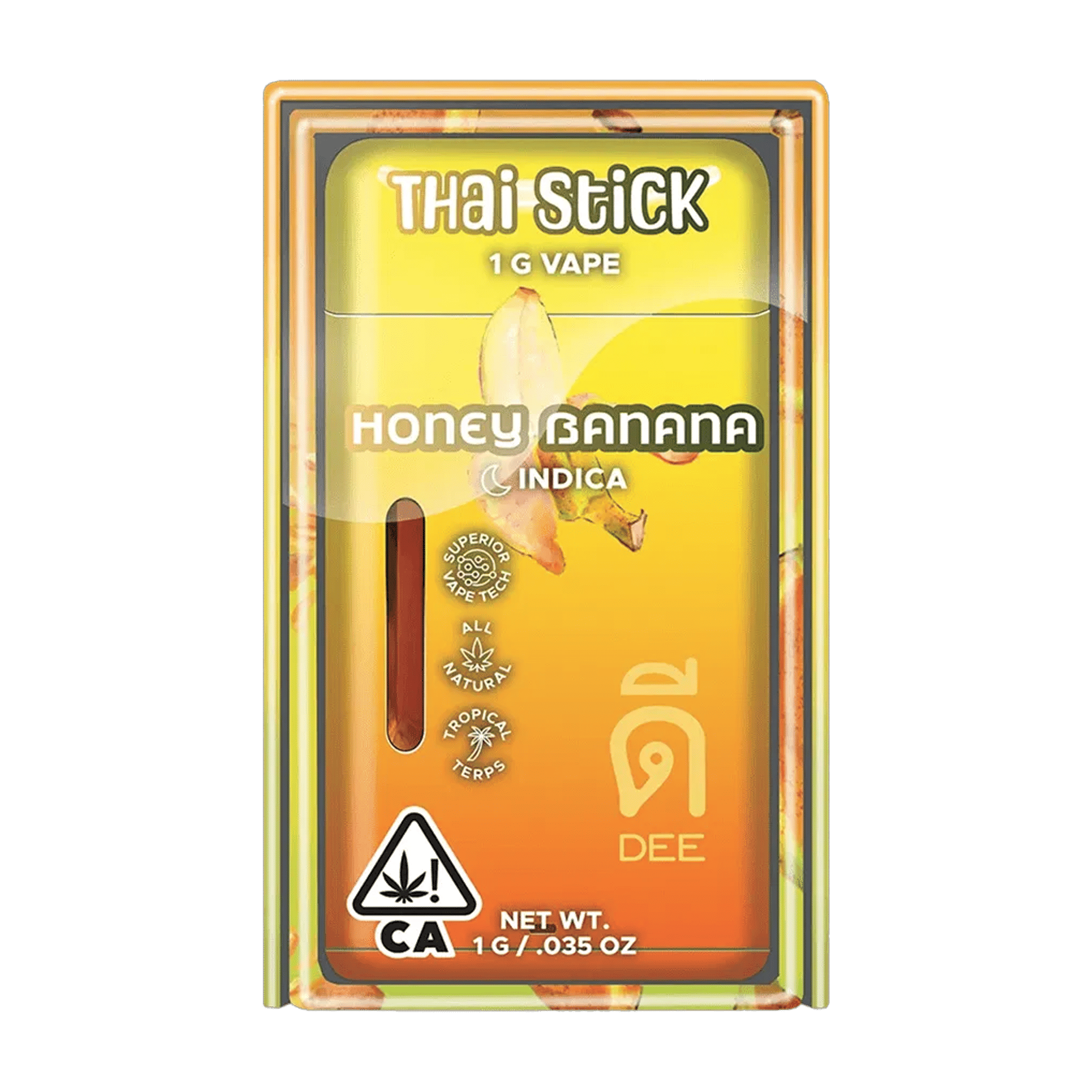 Honey Banana - Disposable - Dee Thai - One Gram - $29.99 - Disposable Vape (All-In-One, Battery Built-In)