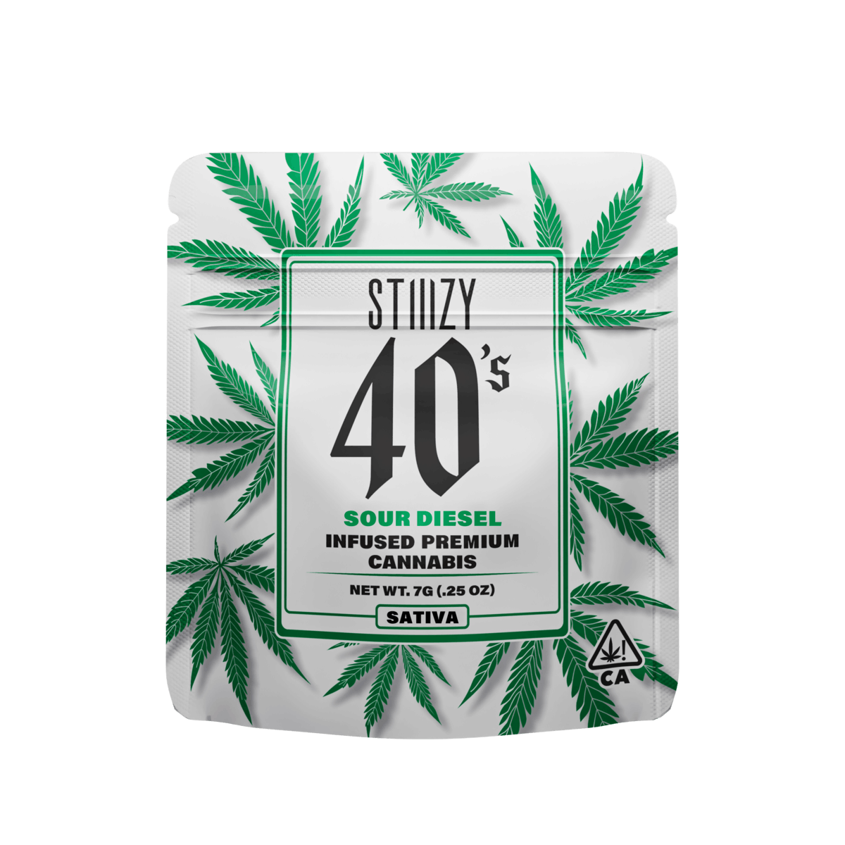Sour Diesel - 40's Infused Flower - STIIIZY - Quarter - $48.99 - Flower