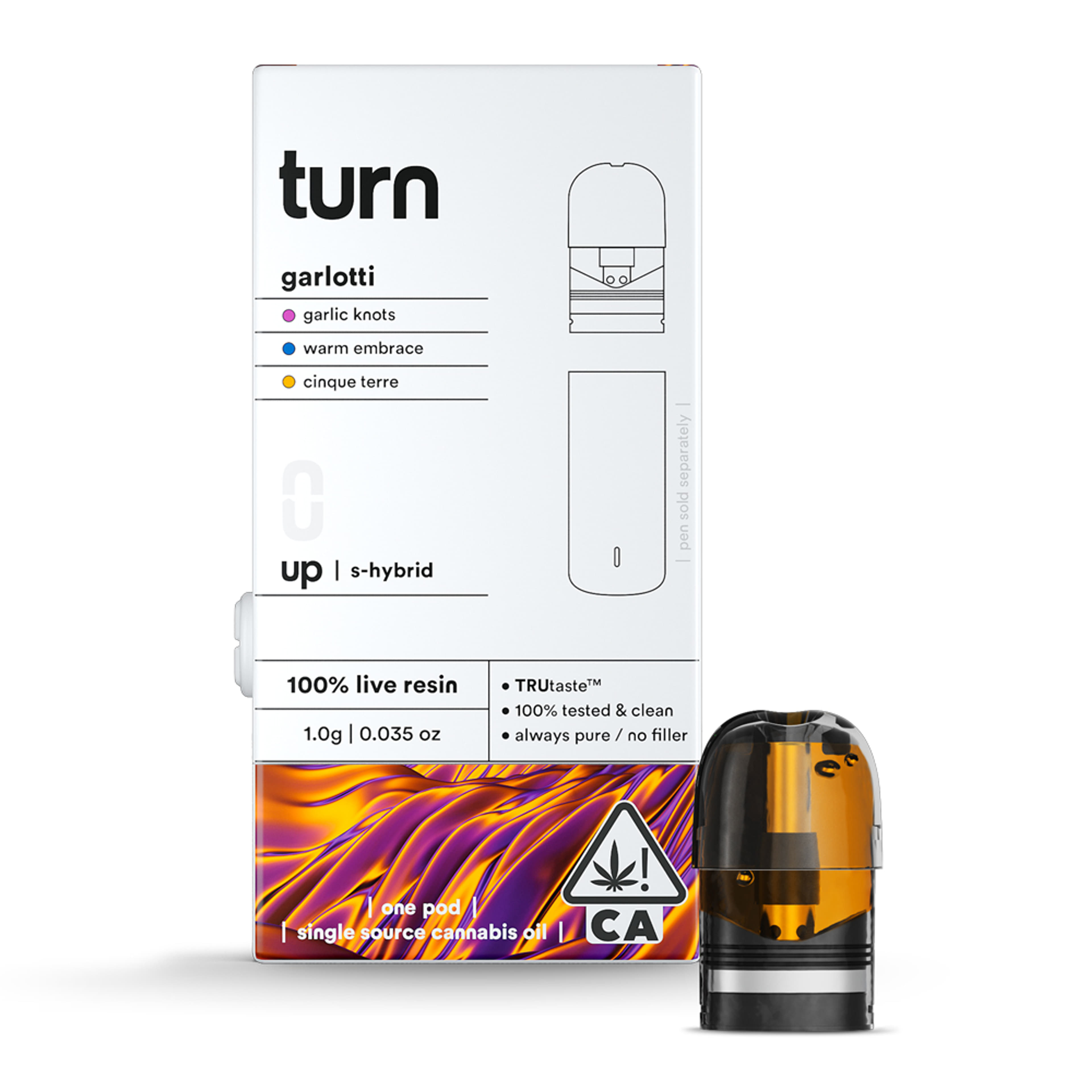 Garlotti Pod (S/H) Live Resin 1g - Turn - Garlotti (S/H) - $34.60 - Cartridges