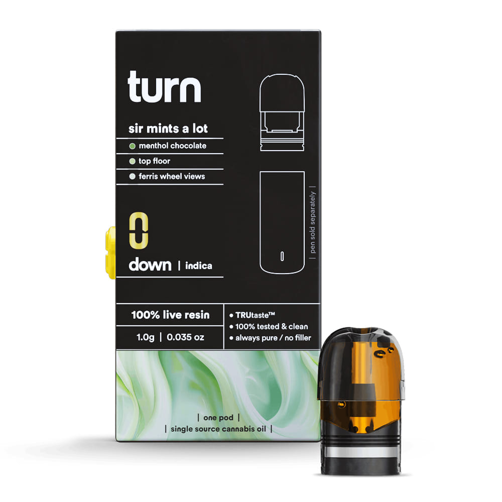 Sir Mints Alot (I) Live Resin Pod 1g - Turn - Sir Mints Alot (I) - $34.60 - Cartridges