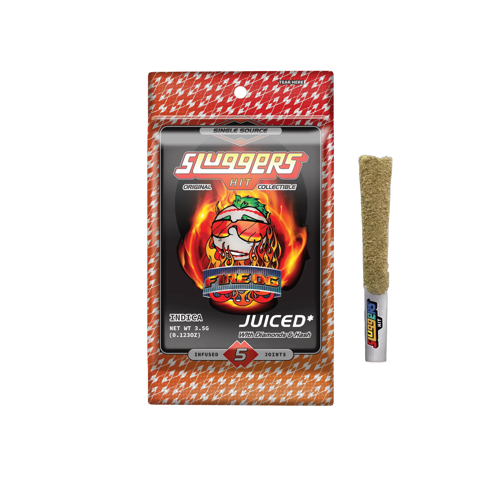Fire OG - Infused Pre-Rolls - Sluggers Hit - 3.5g (5-Pack) - $39.99 - Infused Pre-Rolls
