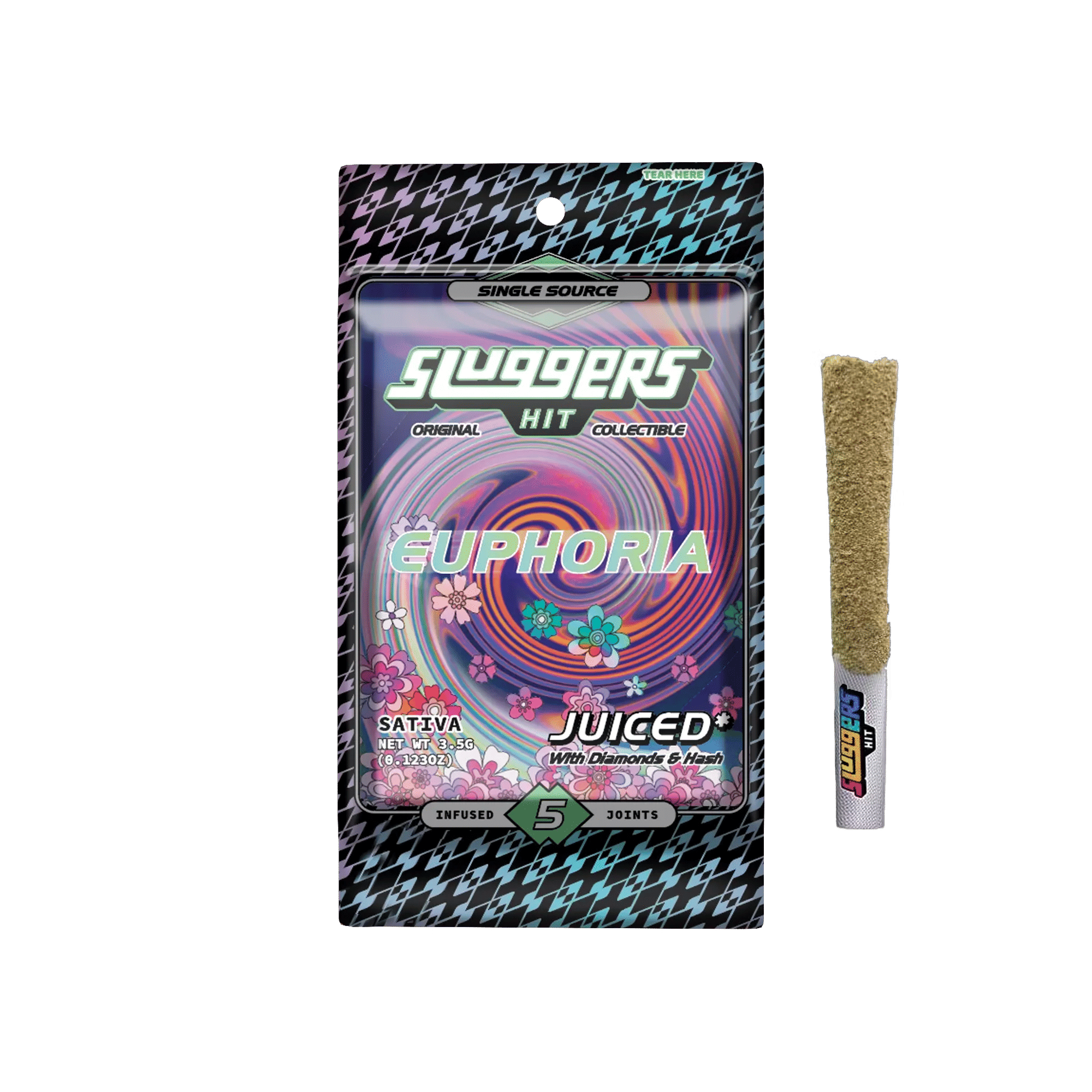 Euphoria - Infused Pre-Rolls - Sluggers Hit - 3.5g (5-Pack) - $39.99 - Infused Pre-Rolls