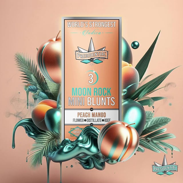 Presidential Pee-Wee Moon Rock Blunts - Peach Mango (2.1g)