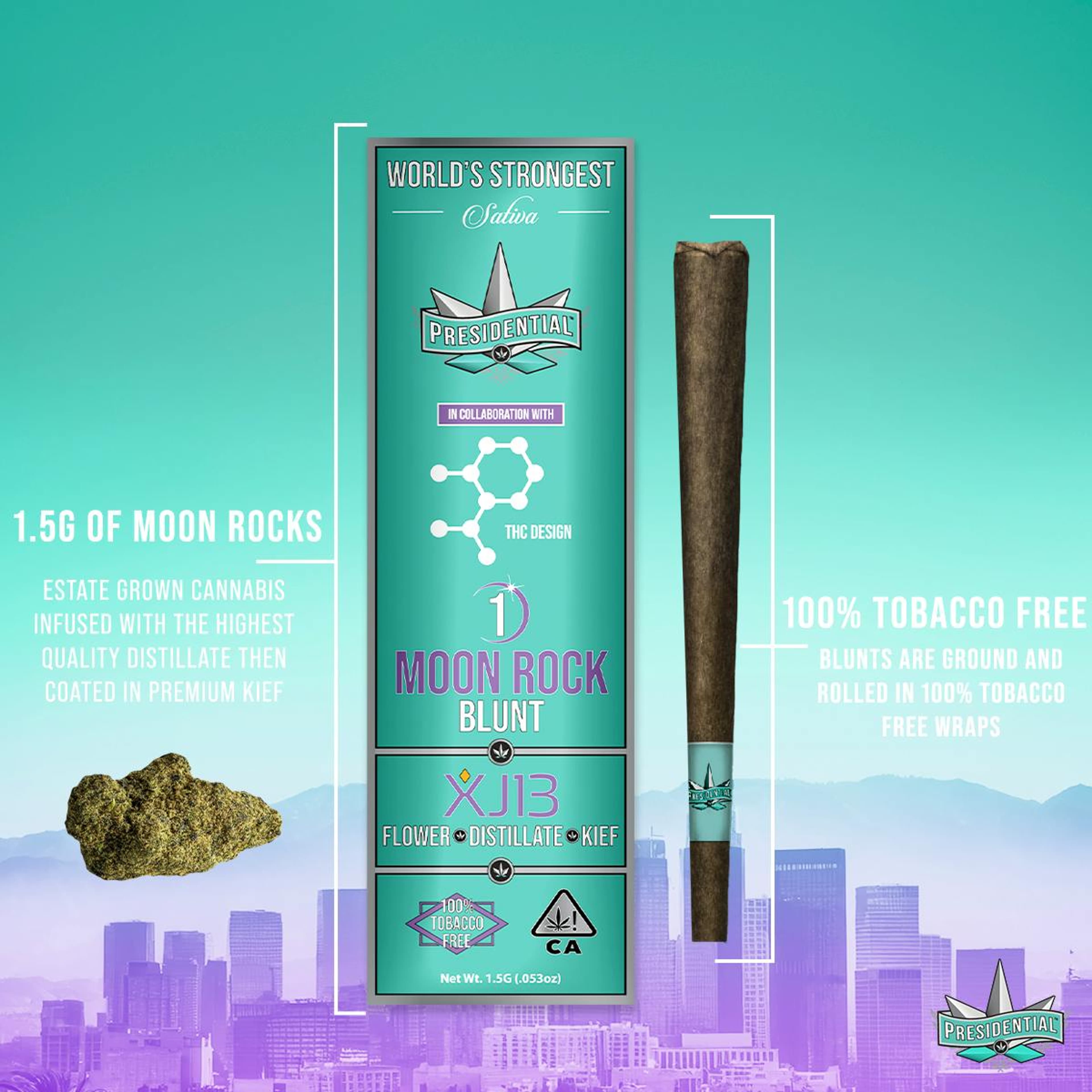 Presidential - XJ-13 - Moon Rock Blunt - 1.5g - Presidential - XJ-13 - $19.99 - Blunts / Hash Holes