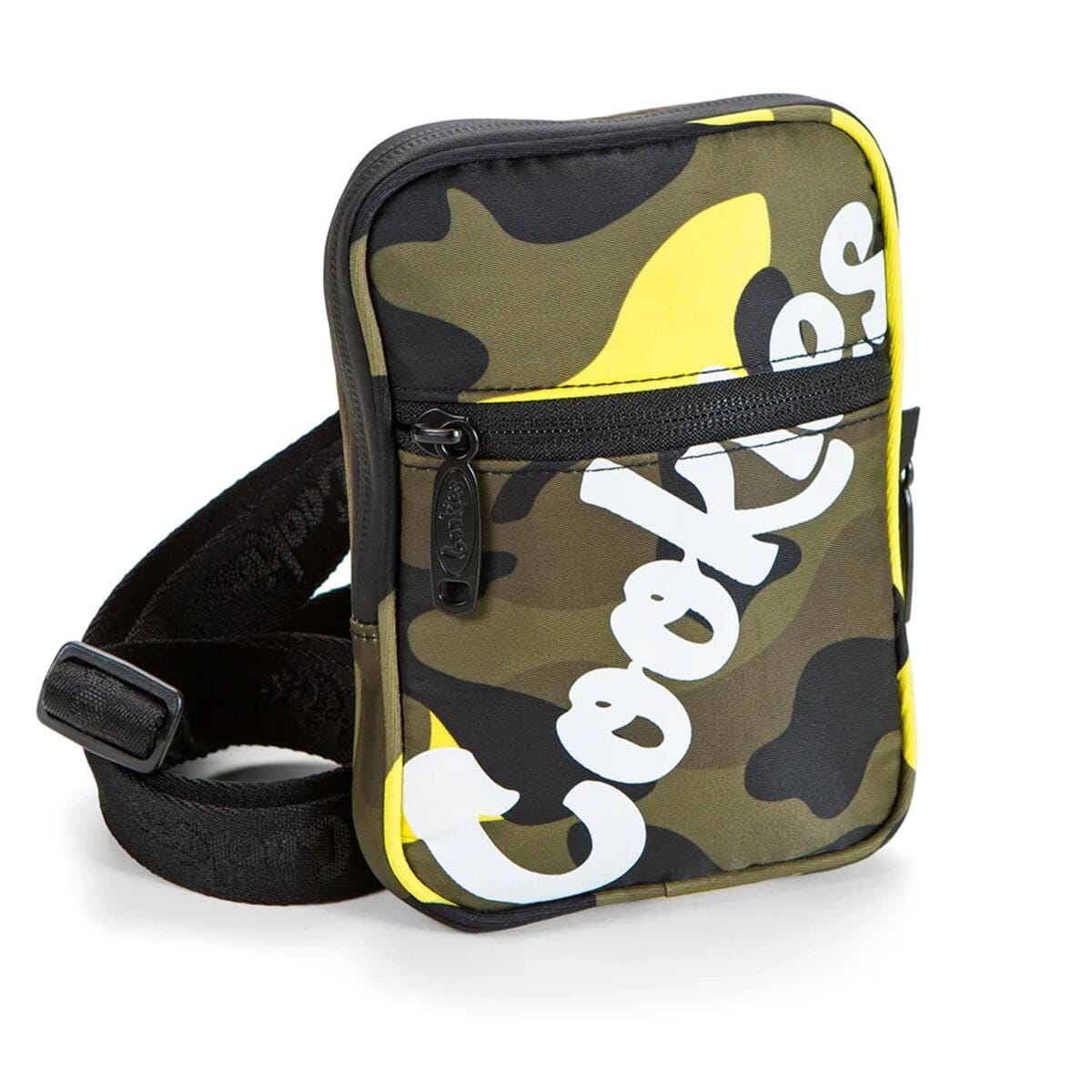 Lime Camo Honeycomb Nylon Smell-Proof Utility Bag - Cookies Co. - Lime Camo Shoulder Bag - $48 - Apparel / Merch