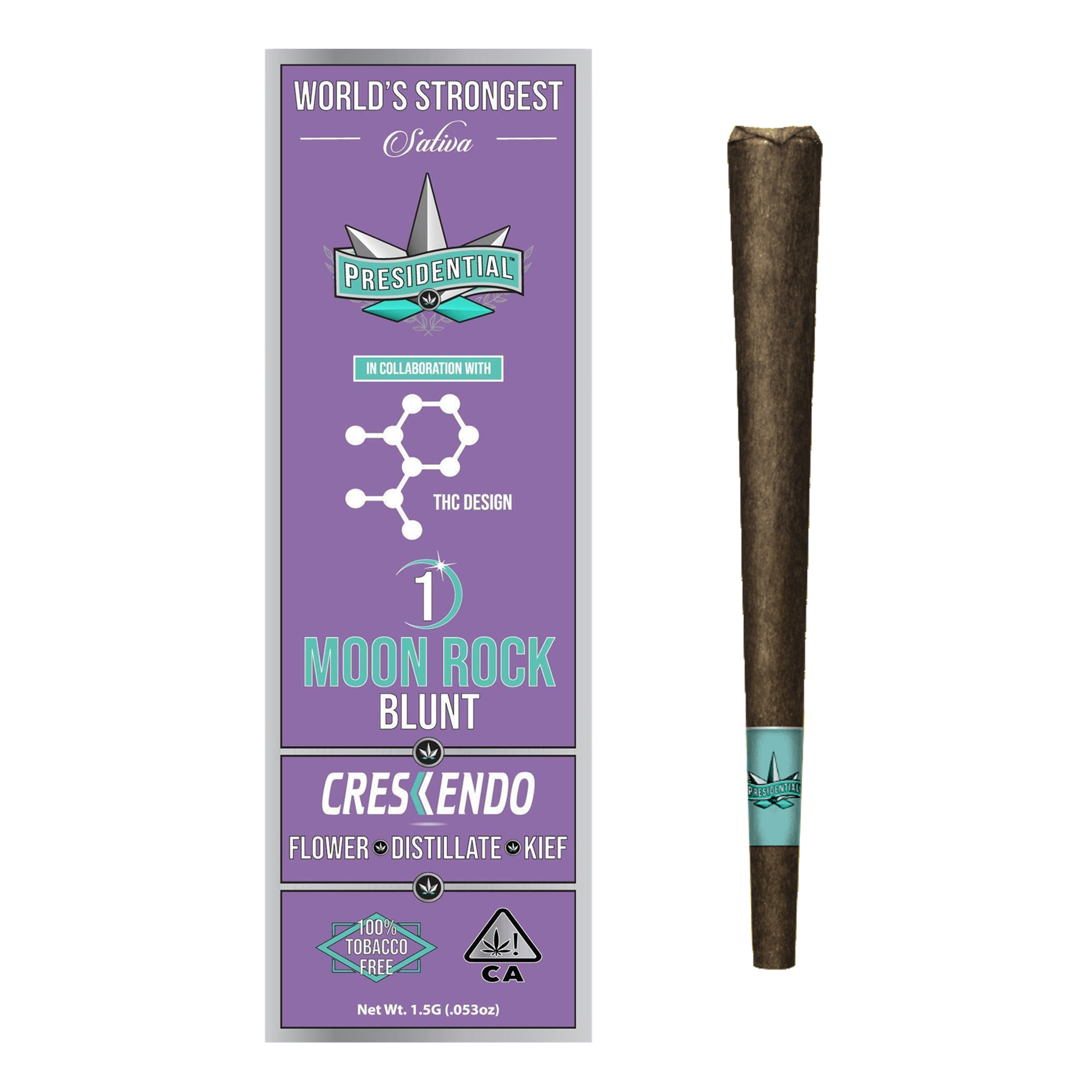 Crescendo Moon Rock Blunt 1.5g - Presidential - Crescendo (S) - $17.60 - Pre-Rolls