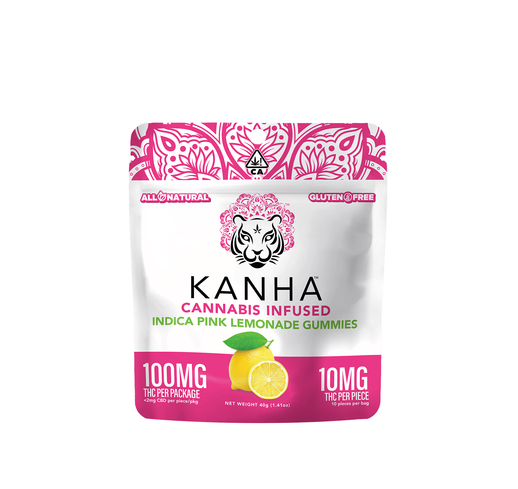 Pink Lemonade - 100mg - Kanha - 100mg Indica Gummies - $16 - Gummies