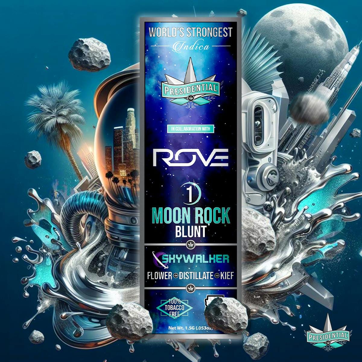 Presidential x Rove - Skywalker - Moon Rock Blunt - 1.5g - Presidential - Skywalker - $19.99 - Blunts / Hash Holes