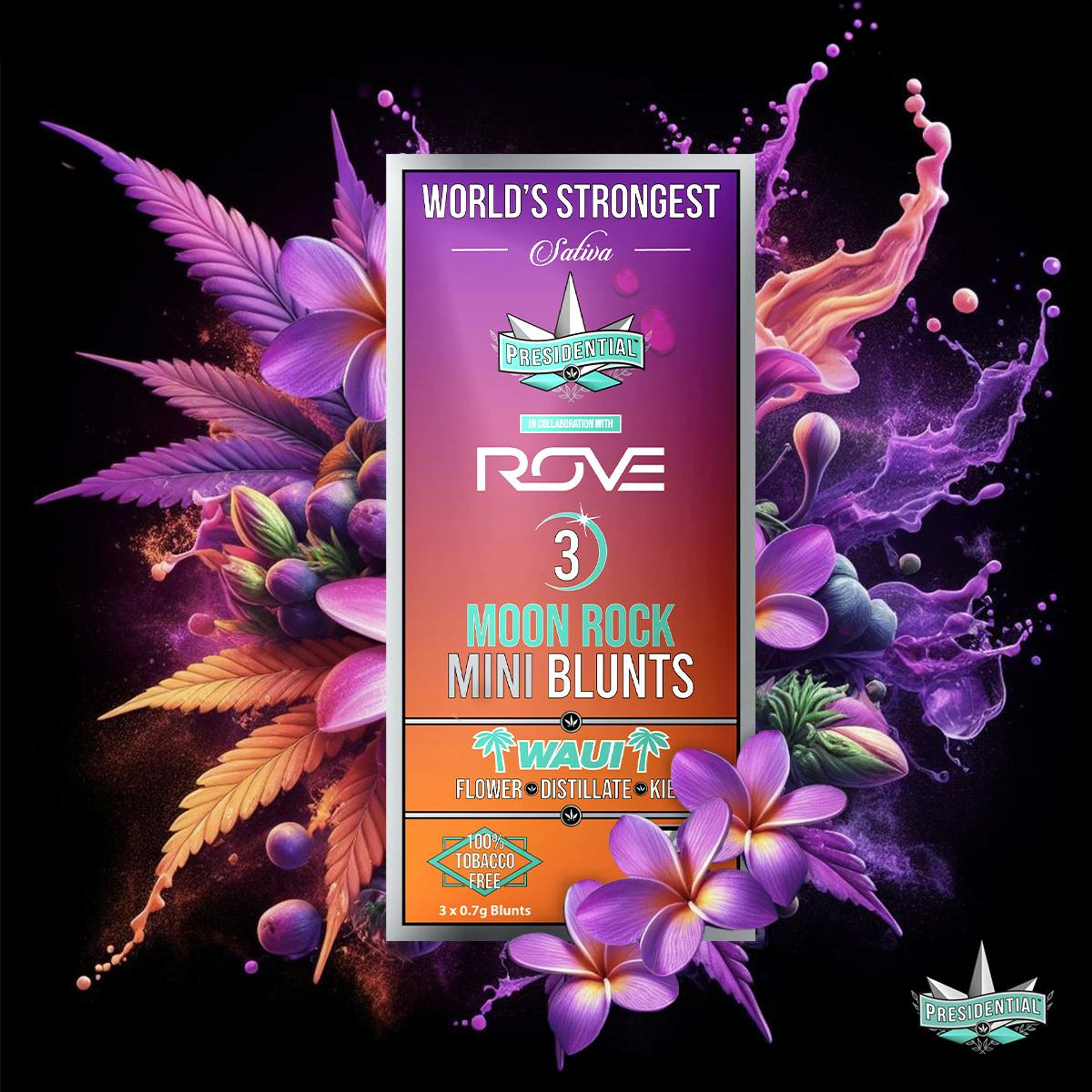Waui Mini Blunts 2.1g Moonrock Infused - Presidential - - $24.49 - Pre-Rolls