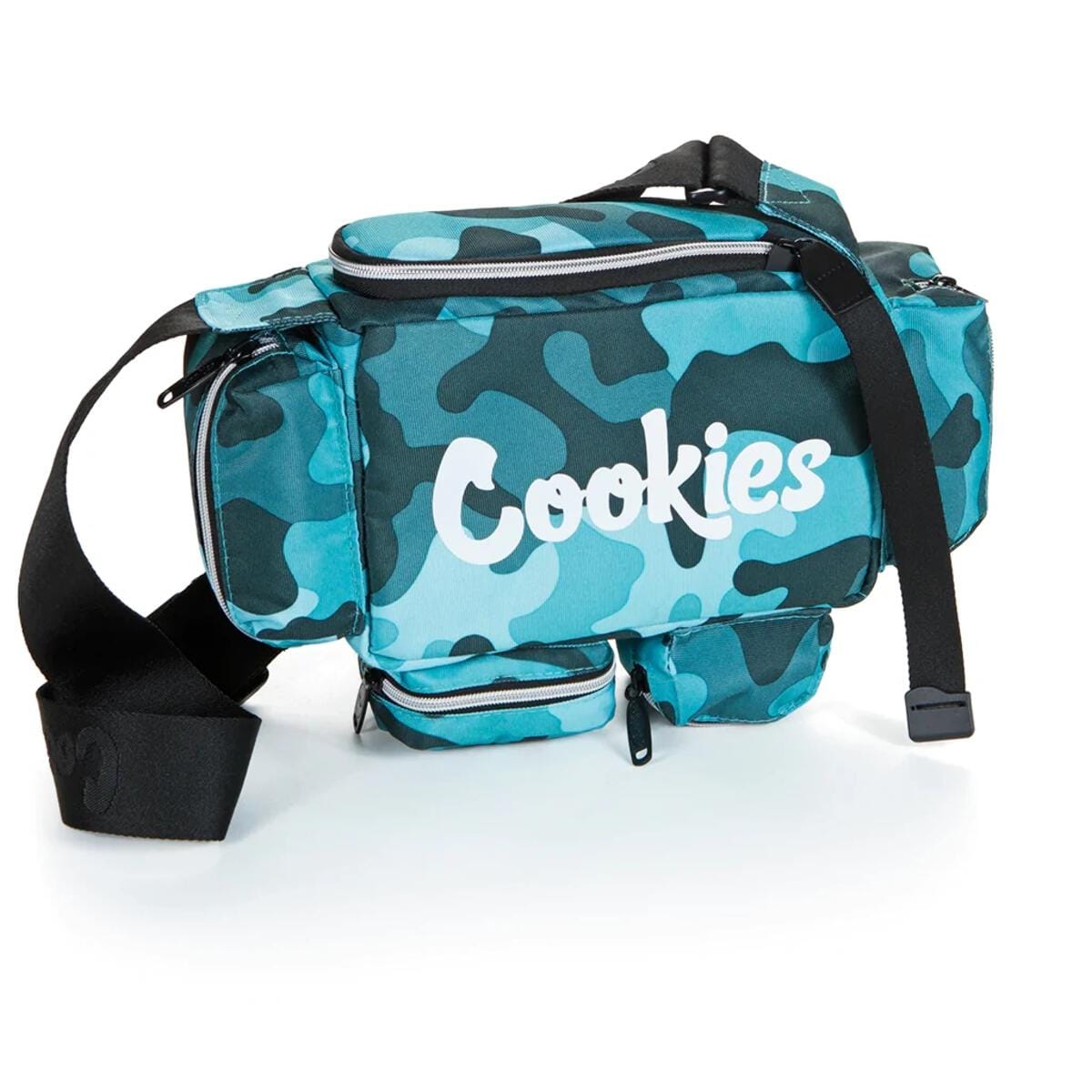Mint Camo Vertex Ripstop Nylon "Smell Proof" Shoulder Bag w/Multi Pockets - Cookies Co. - Mint Camo Shoulder Bag - $98 - Apparel / Merch