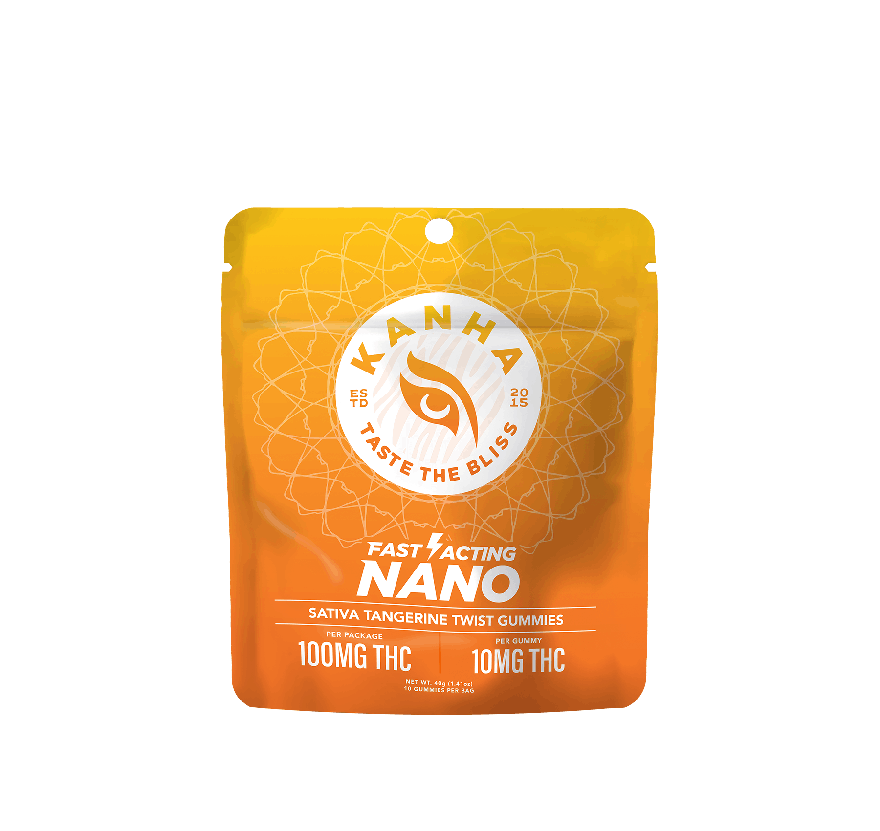***Tangerine Twist - 100mg Fast Acting - Kanha NANO - 100mg Sativa Gummies - $22 - Gummies