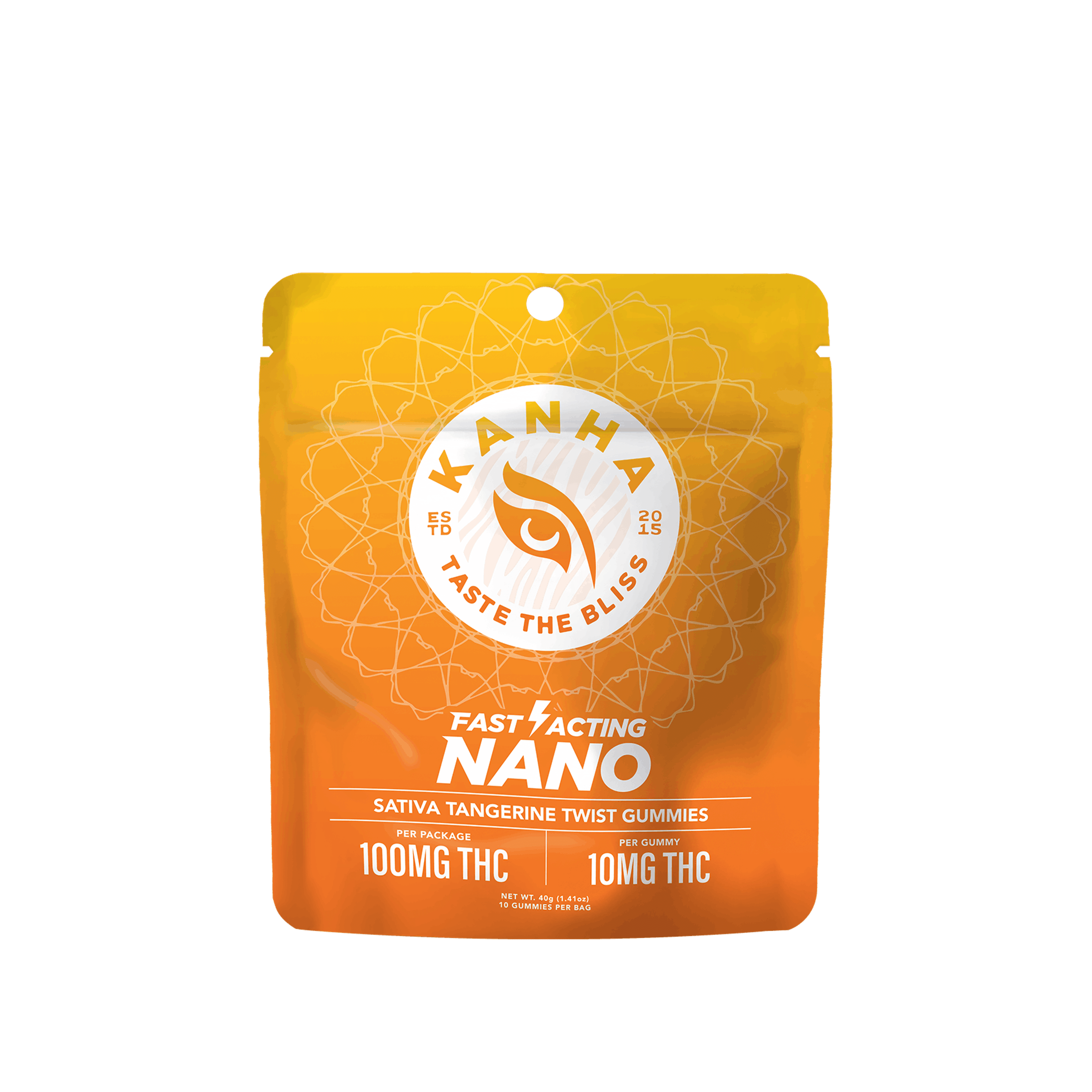 ***Tangerine Twist - 100mg Fast Acting - Kanha NANO - 100mg Sativa Gummies - $22 - Gummies