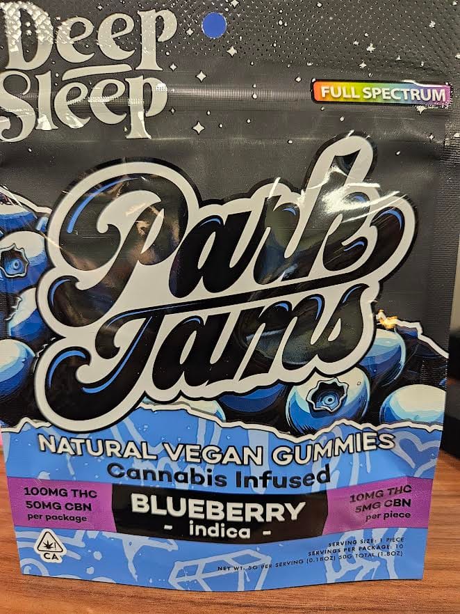 Park Jams — Deep Sleep CBN Blueberry Vegan Gummies 100mg