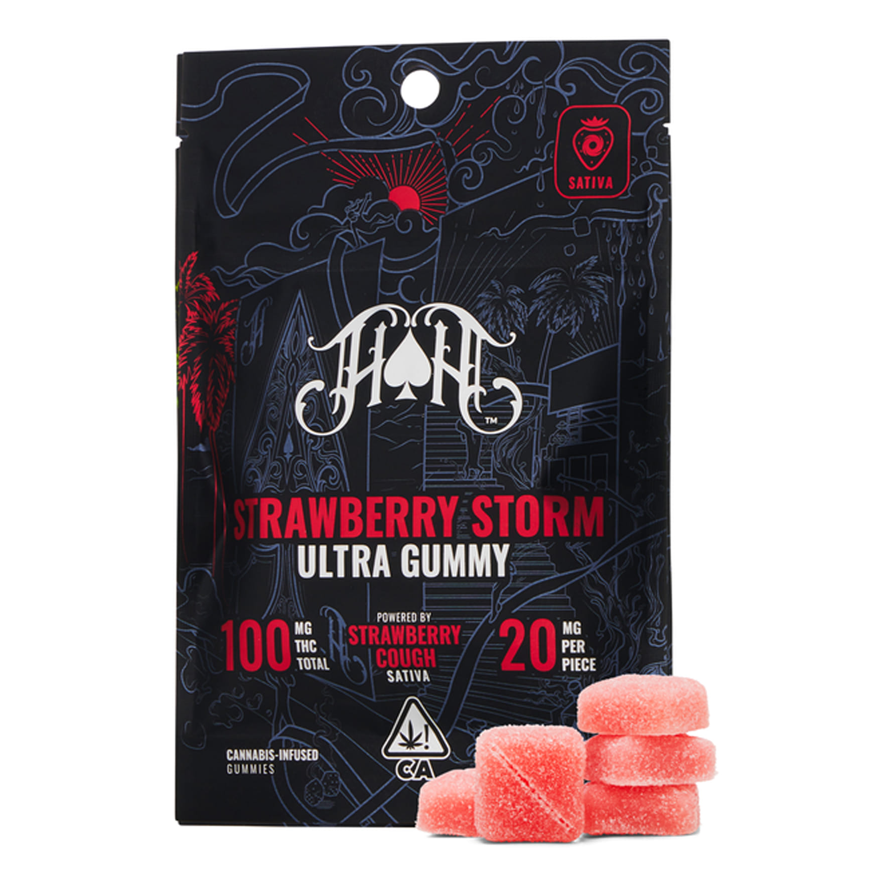 Heavy Hitter's Strawberry Storm Gummy Pack - Heavy Hitters - Strawberry Strom  [S] - $22 - Edibles