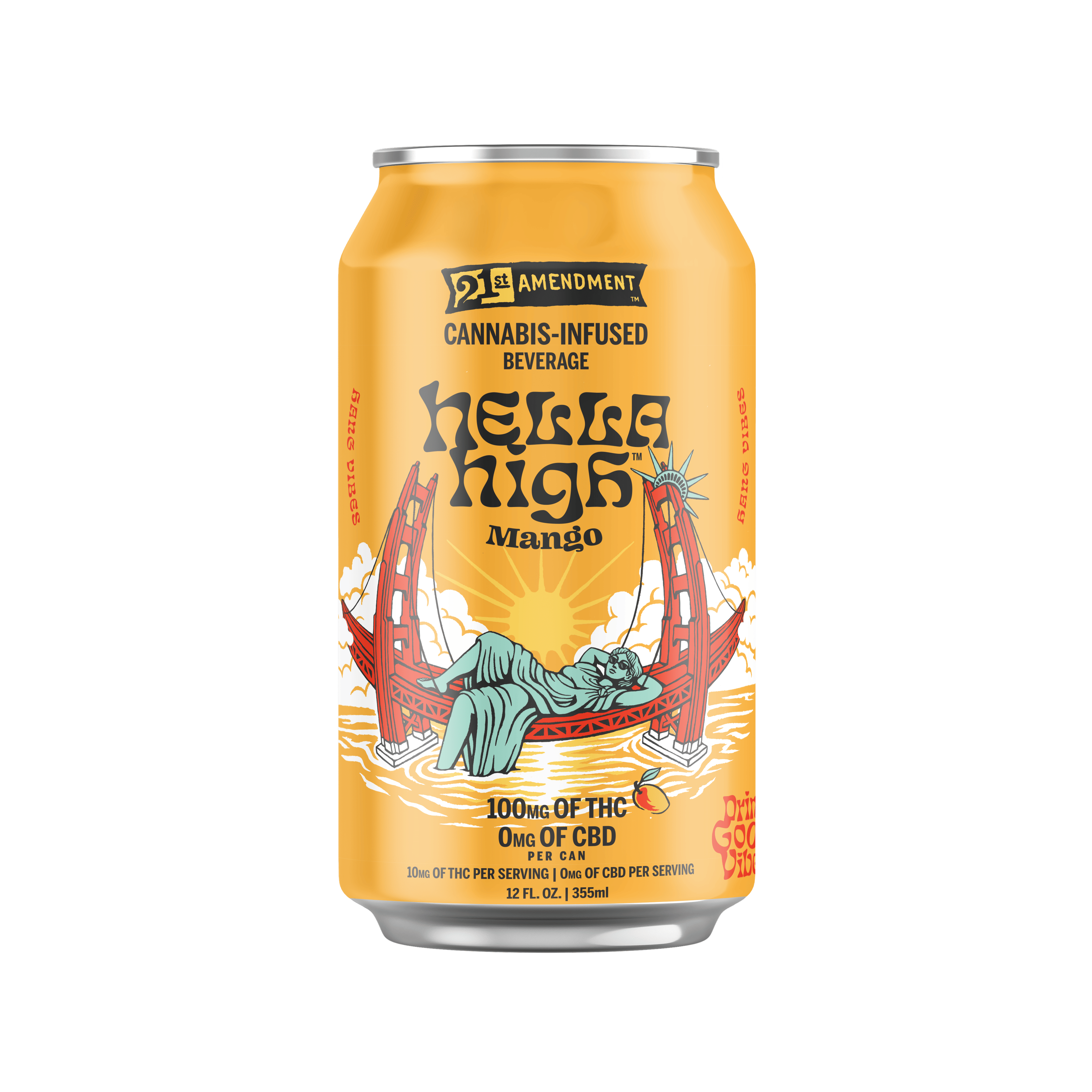 21ST AMENDMENT HELLA HIGH MANGO 100MG - MANZANITA - - $5.50 - Edibles