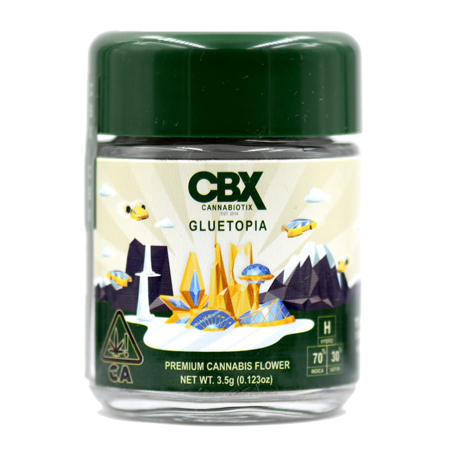 Gluetopia (I/H) 29.66% - 3.5G *SPECIAL PRICING* - Cannabiotix - Eighth - $50 - Flower