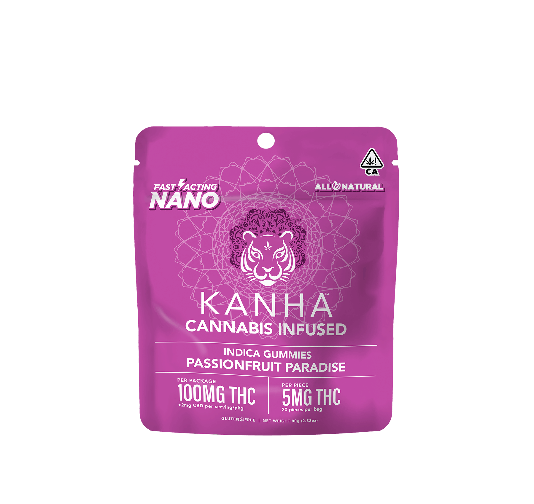 Passionfruit Paradise-Nano Gummies 100 MG - Kanha -  - $18 - Edibles
