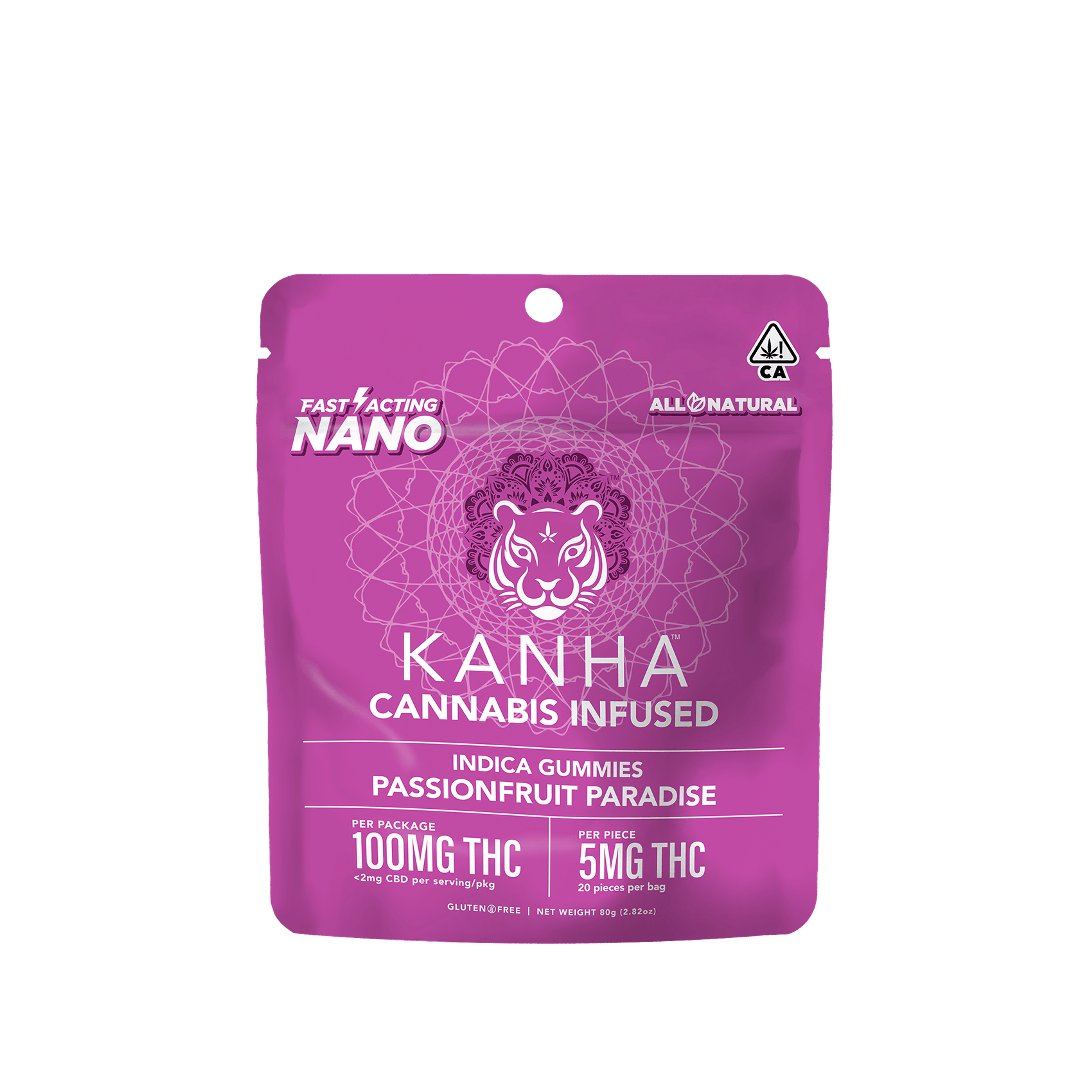 Passionfruit Paradise-Nano Gummies 100 MG - Kanha - - $18 - Edibles