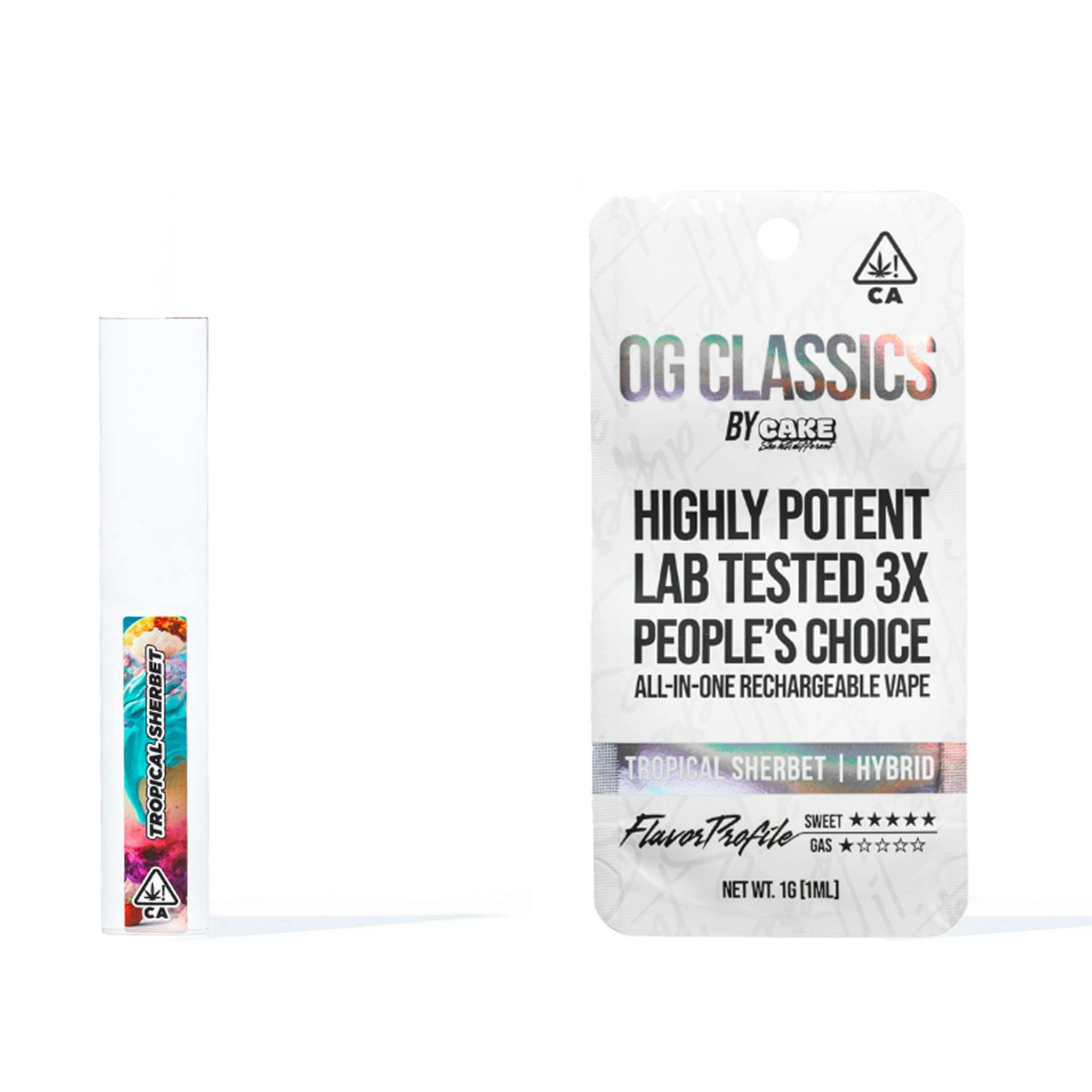 TROPICAL SHERBET 1G OG CLASSIC AIO - CAKE -  - $16.50 - Vape