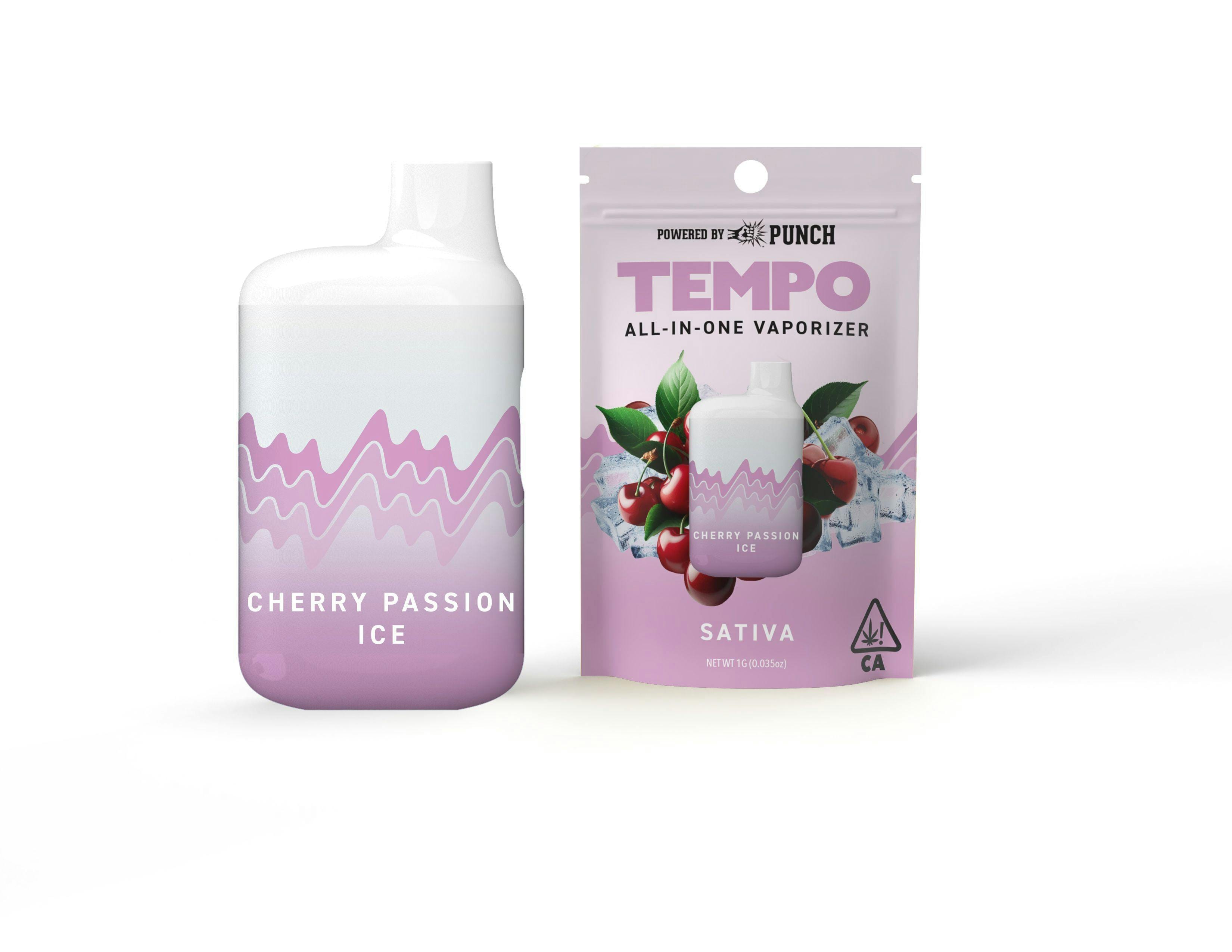 Cherry Passion Ice - Disposable - Tempo - One Gram - $25.99 - Disposable Vape (All-In-One, Battery Built-In)