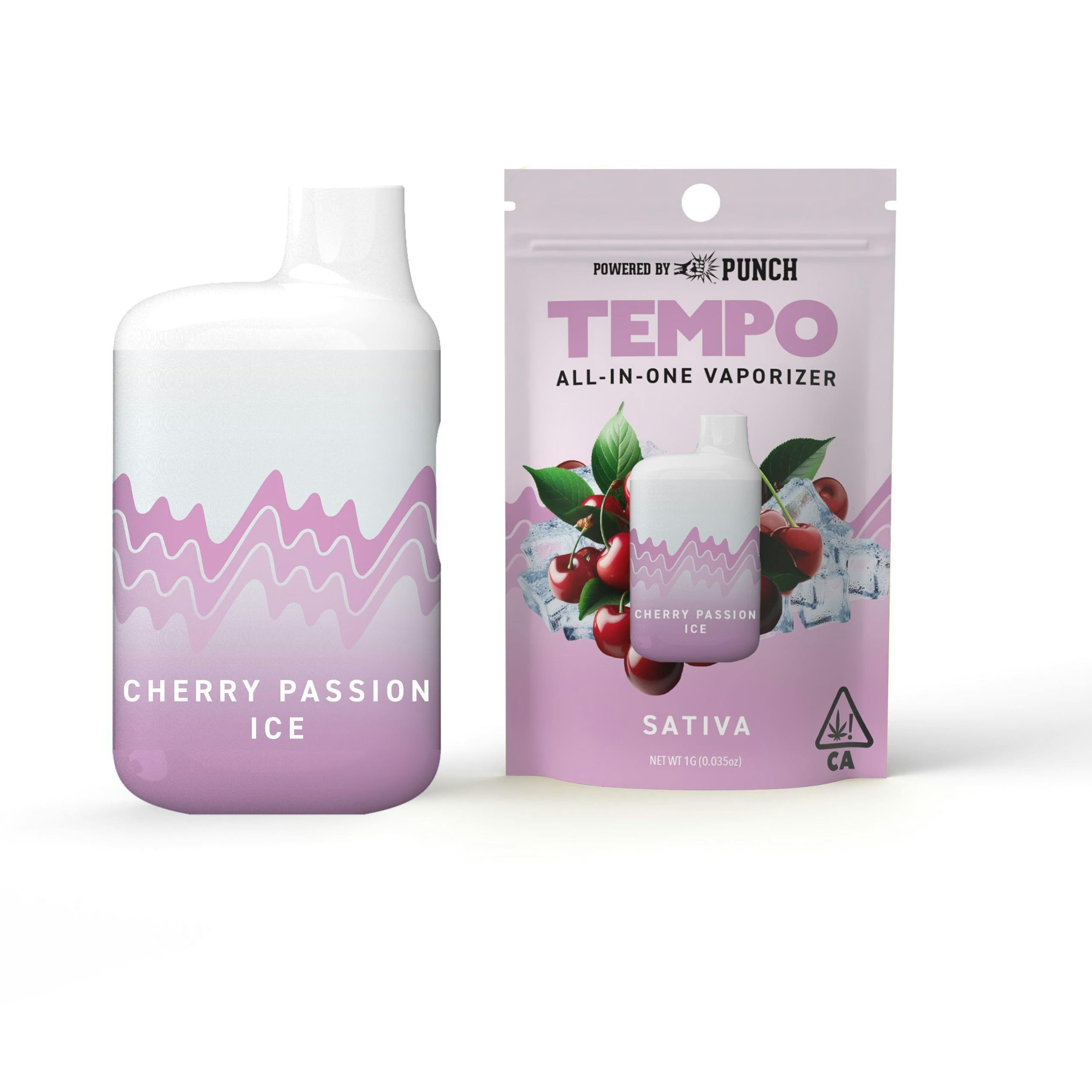 Cherry Passion Ice - Disposable - Tempo - One Gram - $25.99 - Disposable Vape (All-In-One, Battery Built-In)