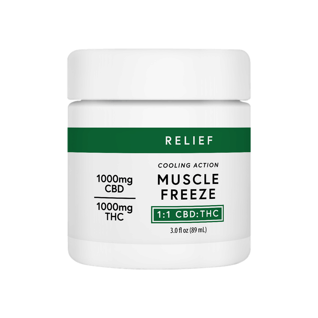 Relief - Muscle Freeze 3oz – 1:1 THC:CBD
