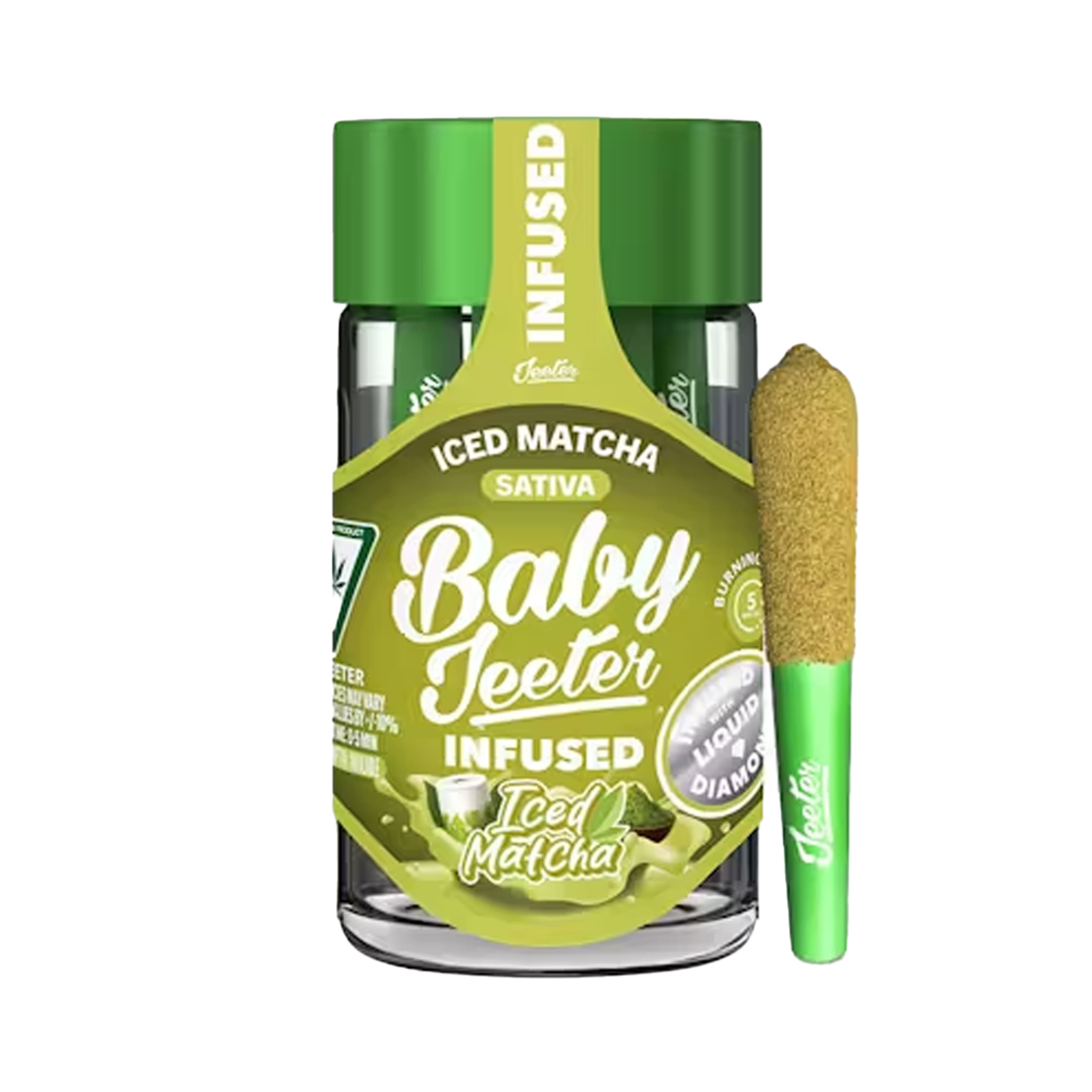 Iced Matcha Quad Infused Baby Jeeter Pre-Rolls (5Pk) (2.5G) - Jeeter - (5Pk) (2.5G) - $30 - Preroll