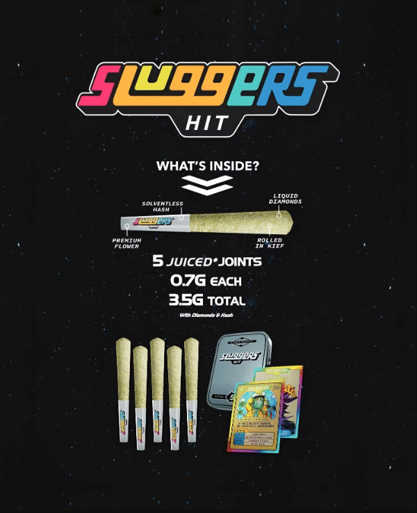 Sluggers x Balls Family Farms - Laura Charles - Diamond Edition - Infused Pre-Rolls (5 Pack) - 3.5g - Sluggers - 5 Pack - $35.99 - Pre-Rolls