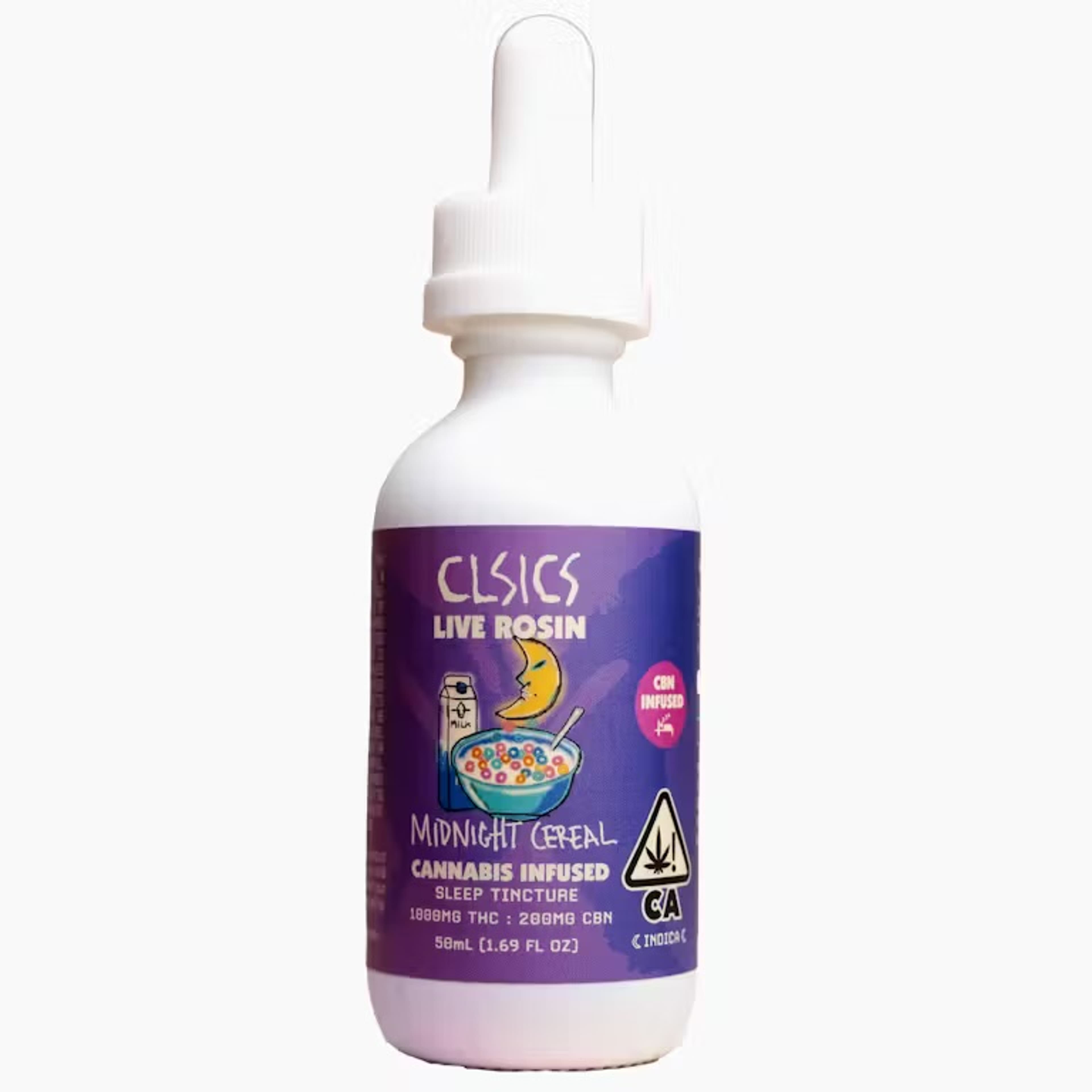 Midnight Cereal CBN 5:1 Live Rosin Tincture - CLSICS - Midnight Cereal CBN - $35.15 - Tinctures & Capsules