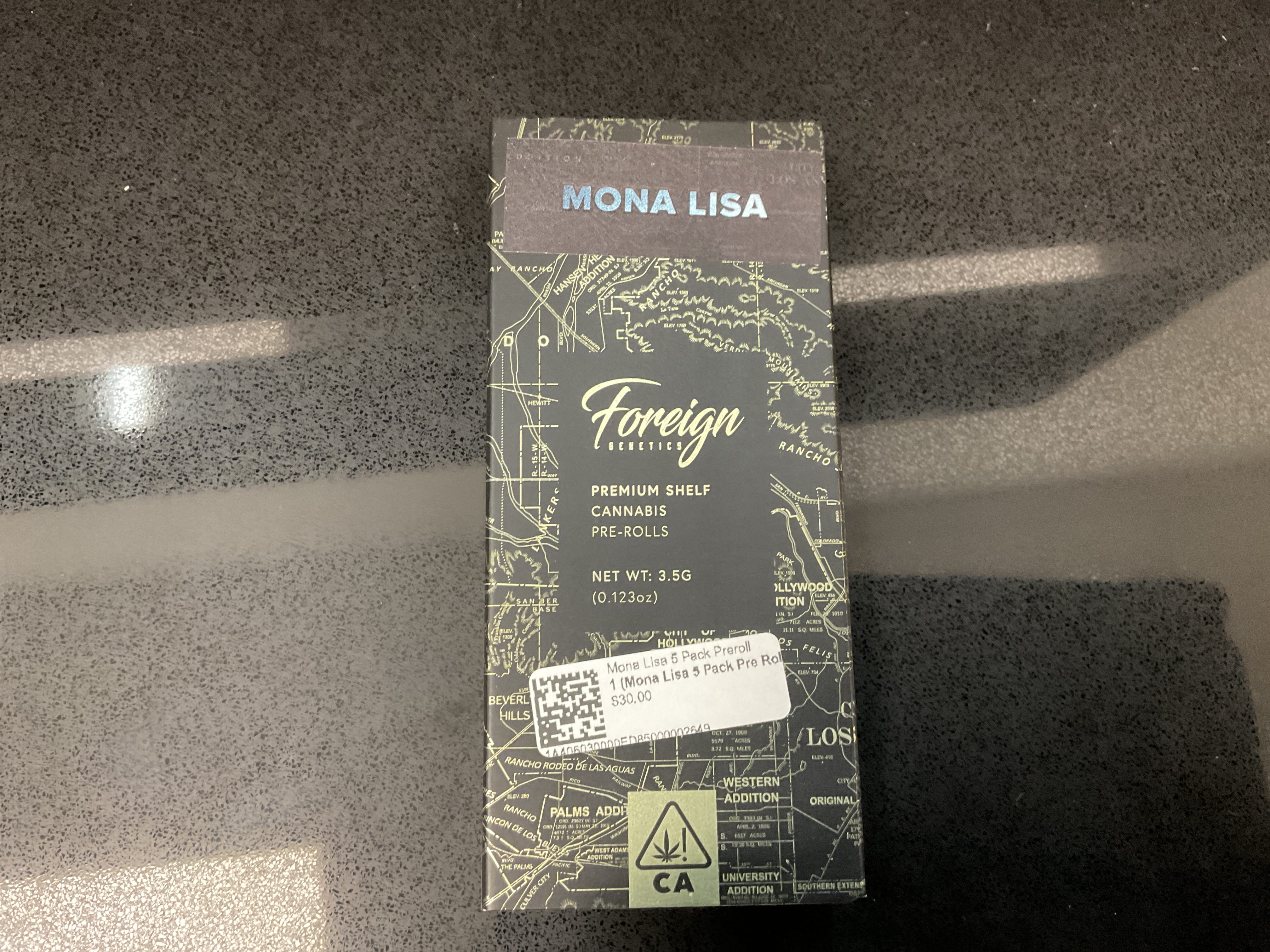 Mona Lisa 5 Pack Preroll - Foreign Genetics - Mona Lisa 5 Pack Pre Roll - $30 - Pre-Rolls